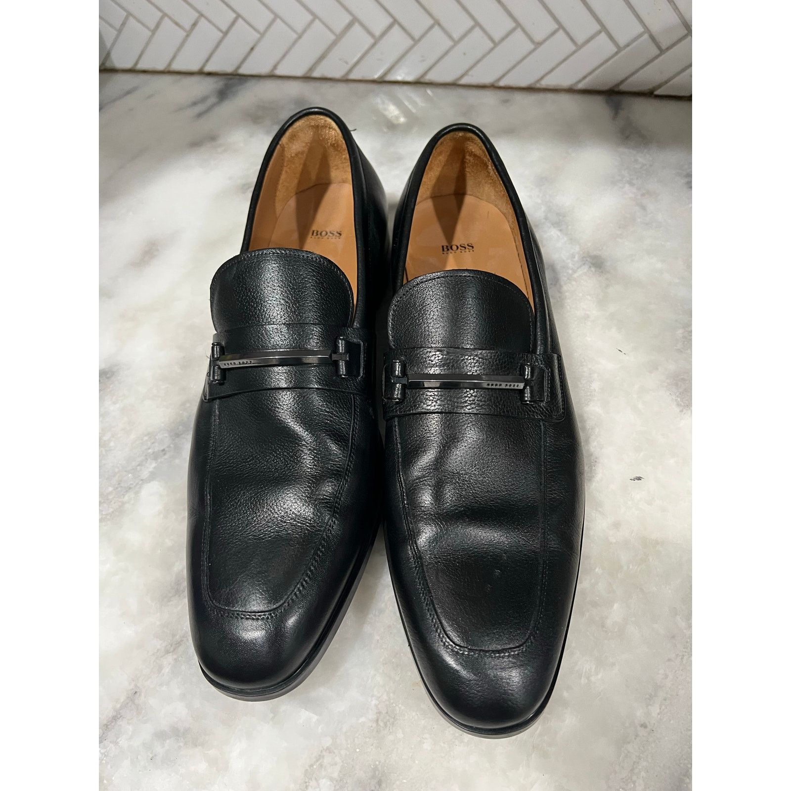 Hugo Boss Hugo Boss Brown Leather Horse Bit Loafers Men’s Size 11 Size US 11 / EU 44 - 9 Thumbnail