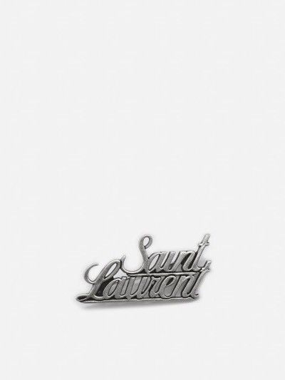 Saint Laurent Paris Signature Brass Logo Pin Brooch Size ONE SIZE - 2 Thumbnail