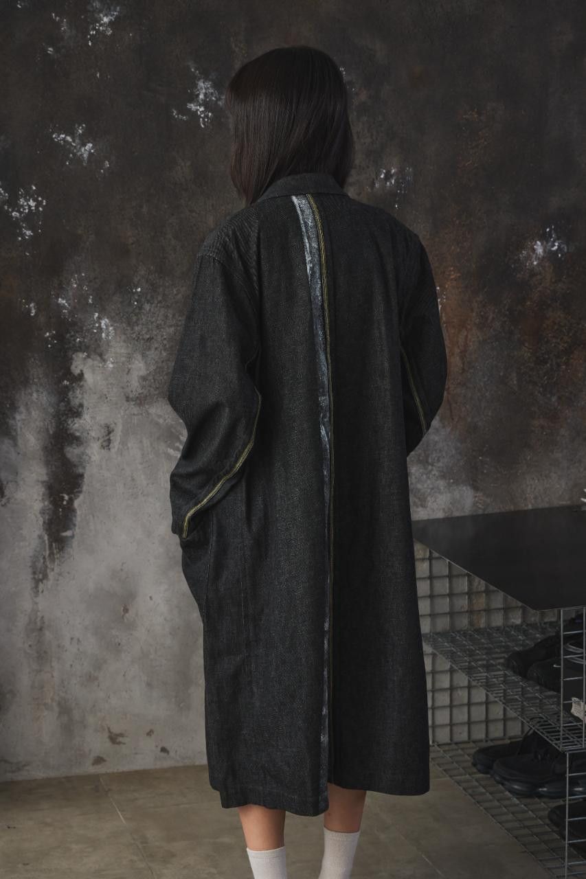 SHINYAKOZUKA Shinya Kozuka Hand-Painted Long Cotton Coat Size US S / EU 44-46 / 1 - 3 Thumbnail