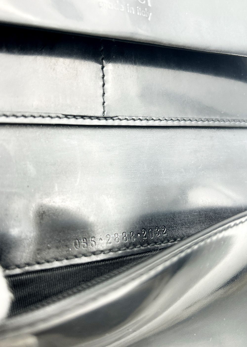 Gucci Gucci Patent Leather Long Wallet Black Unisex Size ONE SIZE - 12 Thumbnail