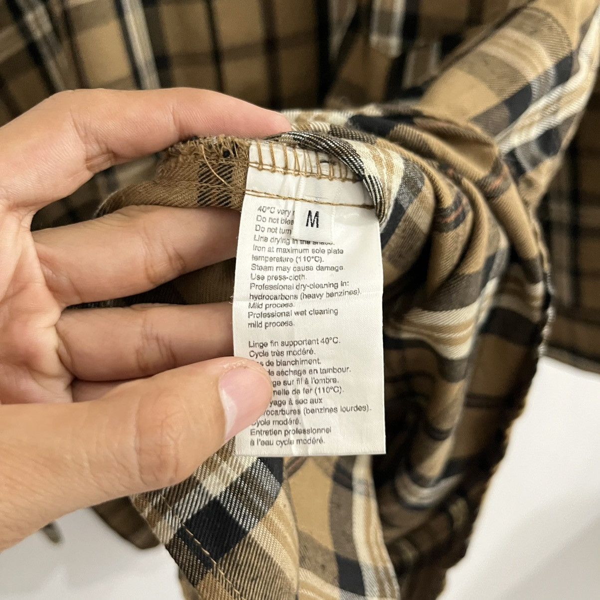 Japanese Brand Junred Tokyo Plaid Cotton Shirt Size US M / EU 48-50 / 2 - 6 Thumbnail