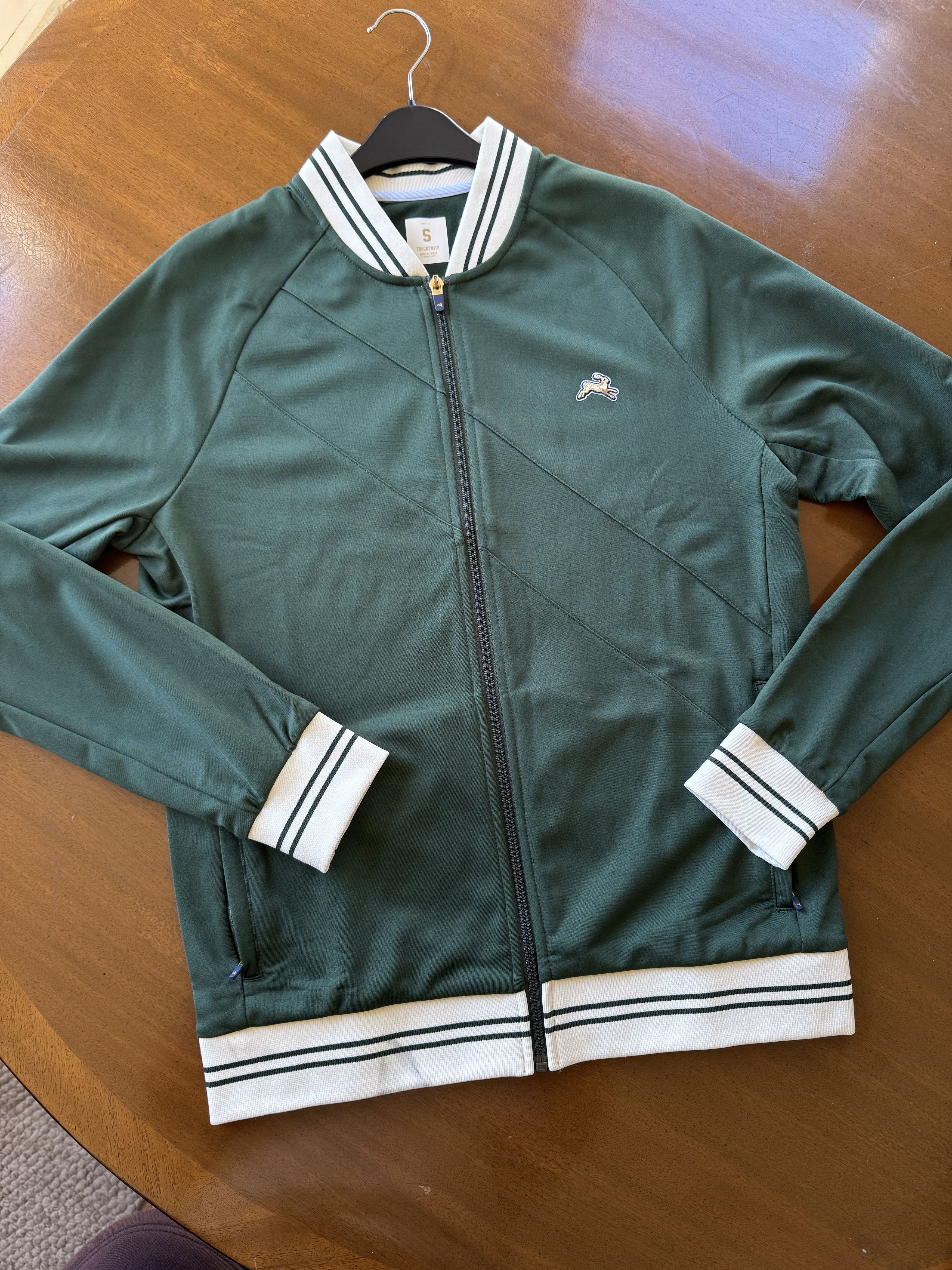 Tracksmith New England Tracksmith Stadium Running Jacket Forest Green Small Size US S / EU 44-46 / 1 - 1 Thumbnail