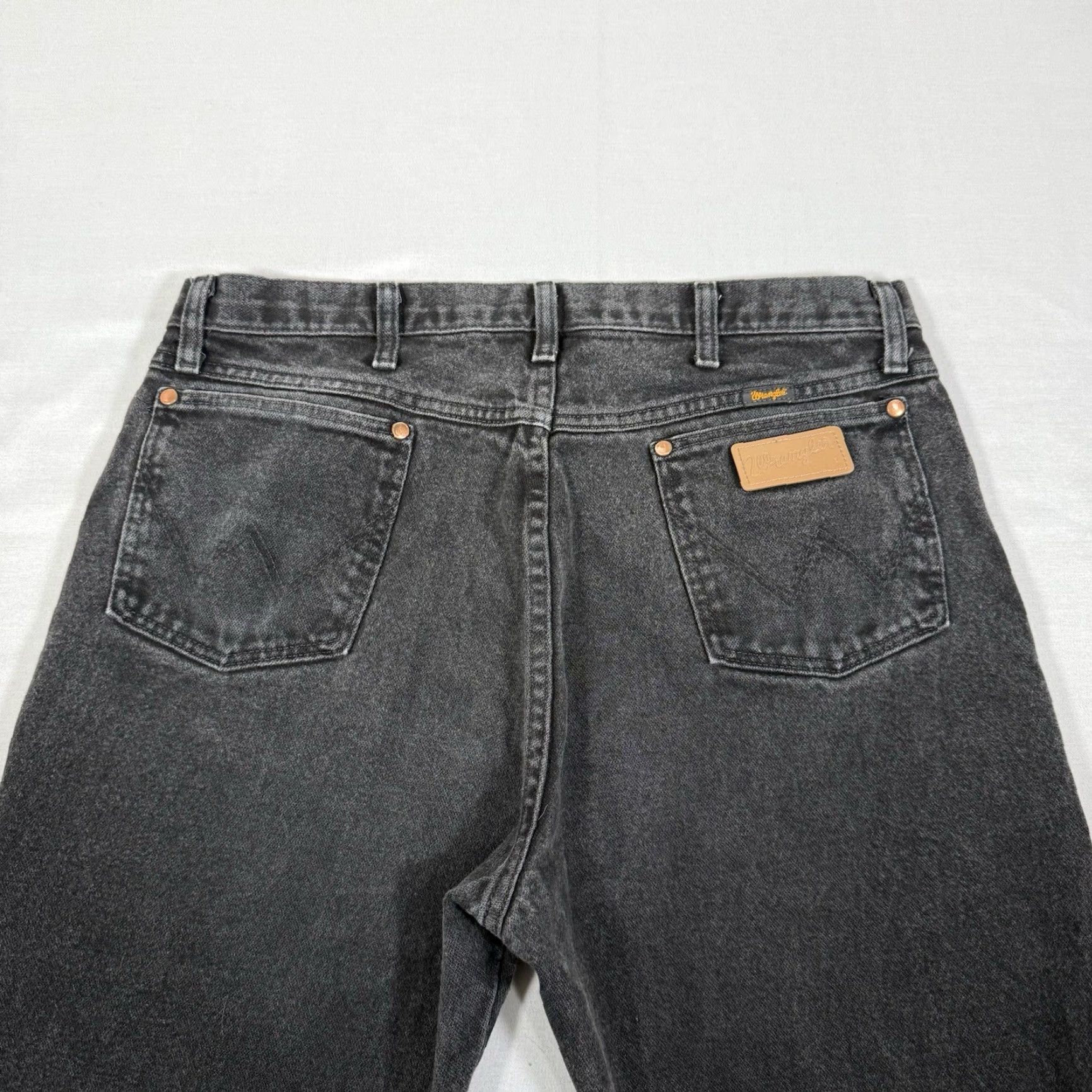 Wrangler Wrangler Jeans Mens 36x34 Black 13MWZ Straight Denim Pants Western Cowboy Cut Jeans Size US 36 / EU 52 - 4 Thumbnail