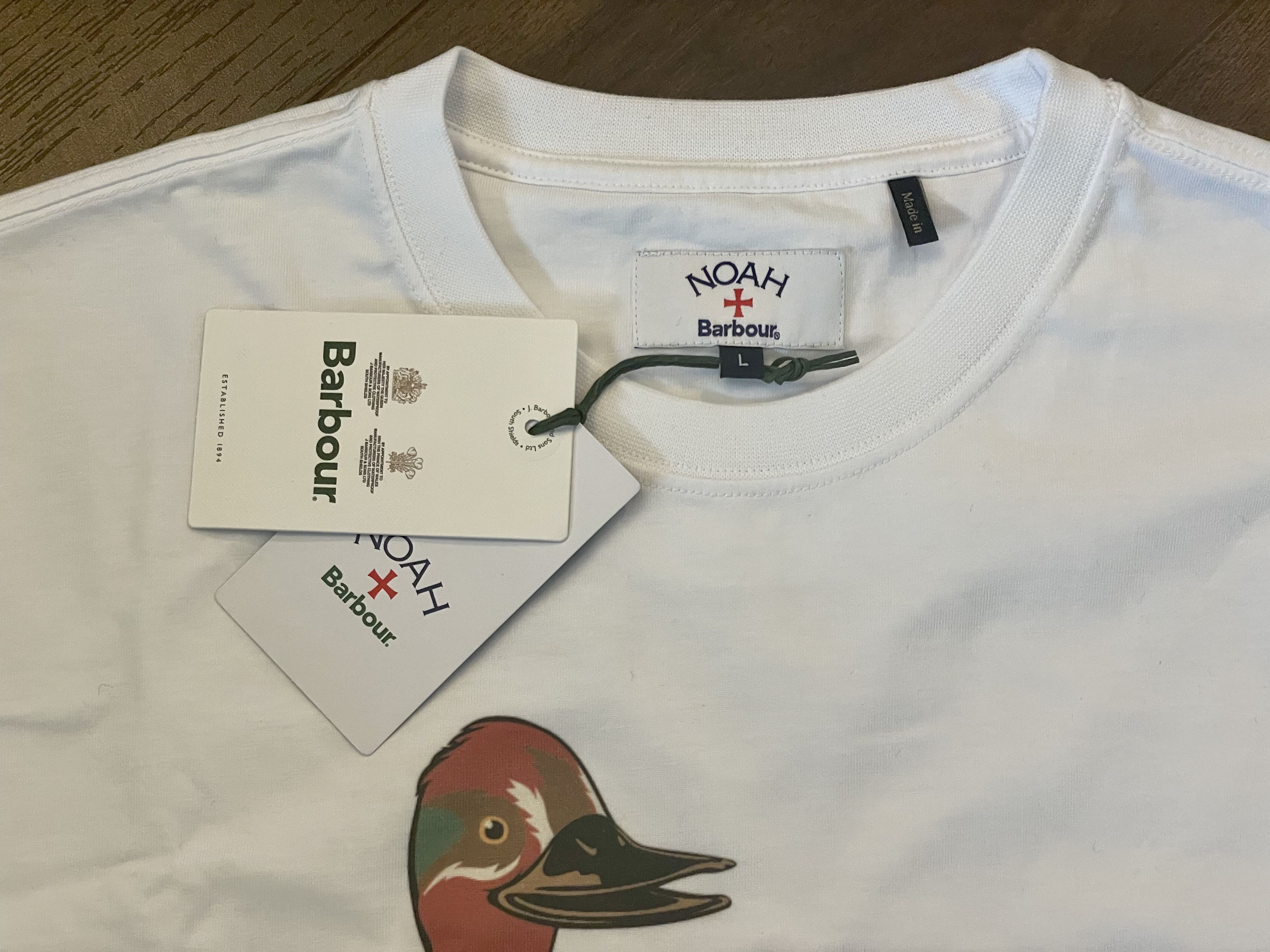 Barbour × Noah New Noah x Barbour Duck Tee T-Shirt Size US L / EU 52-54 / 3 - 5 Thumbnail