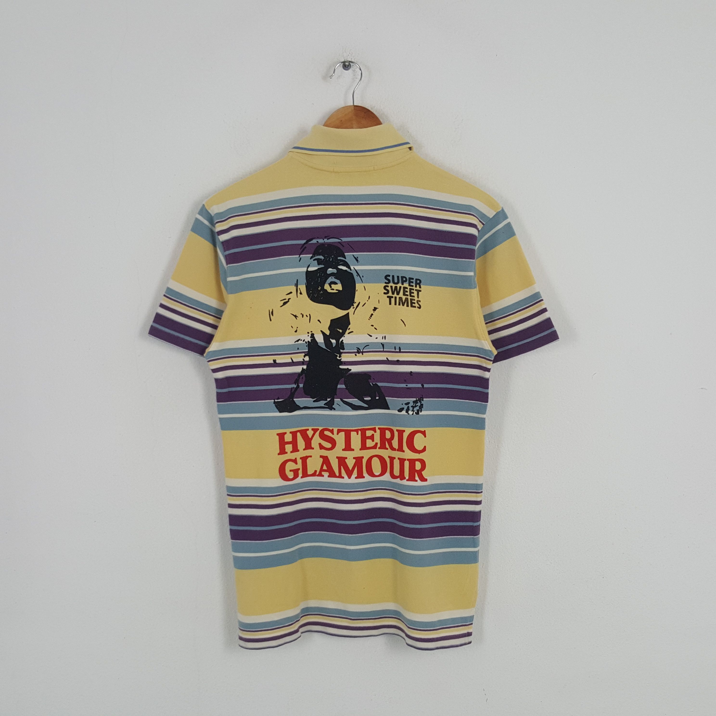 Hysteric Glamour Vintage Hysteric Glamour Japanese Brand Stripes Polos Size US S / EU 44-46 / 1 - 1 Thumbnail