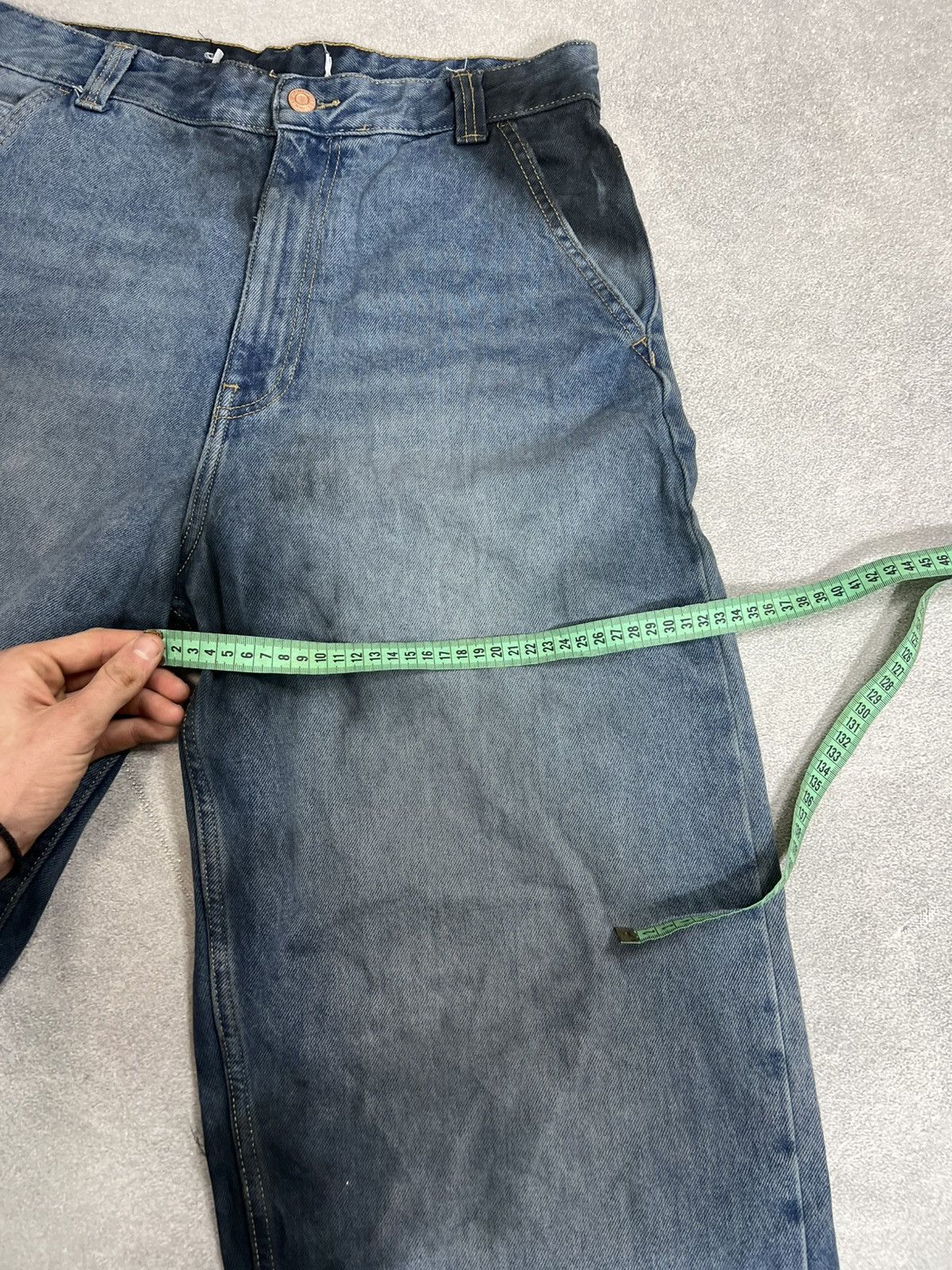 Japanese Brand vtg if6was9 type baggy distressed balenci type jeans 90s Size US 31 - 10 Thumbnail