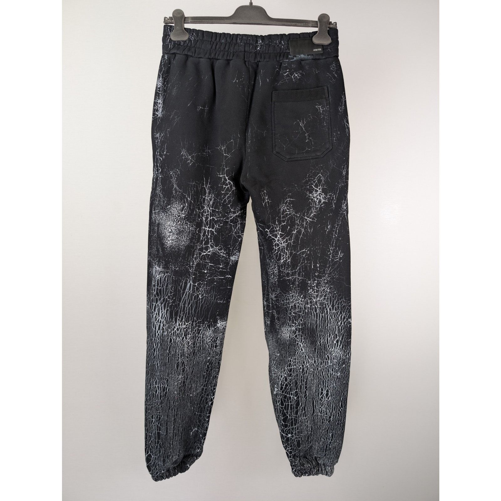 Amiri o1rshd1 Q:2 / Cracked Dye Logo Sweatpants / Joggers in Black Size US 36 / EU 52 - 11 Thumbnail