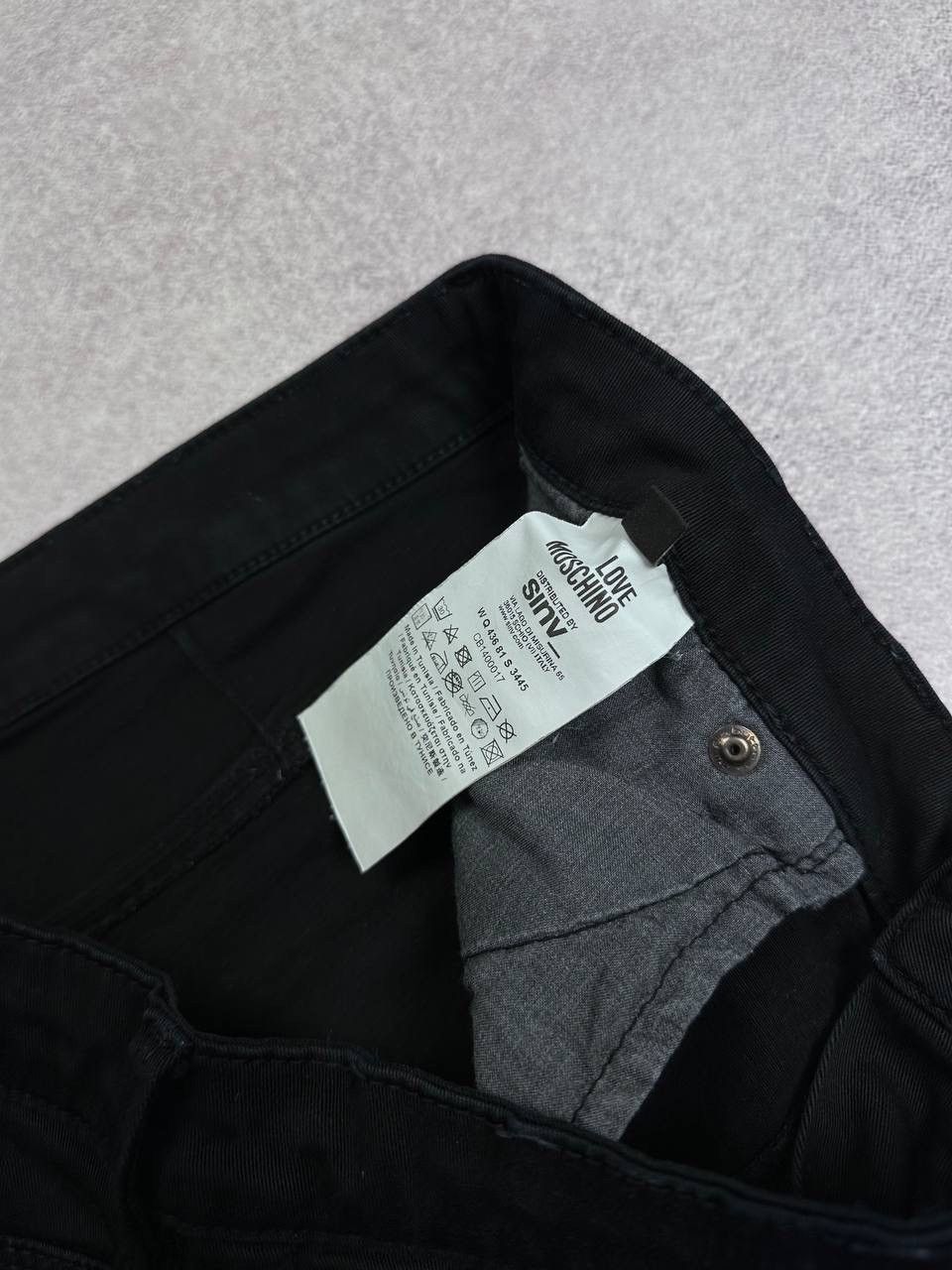 Moschino Vintage Love Moscino Black Denim Pants Y2K 31 Size US 31 - 9 Thumbnail