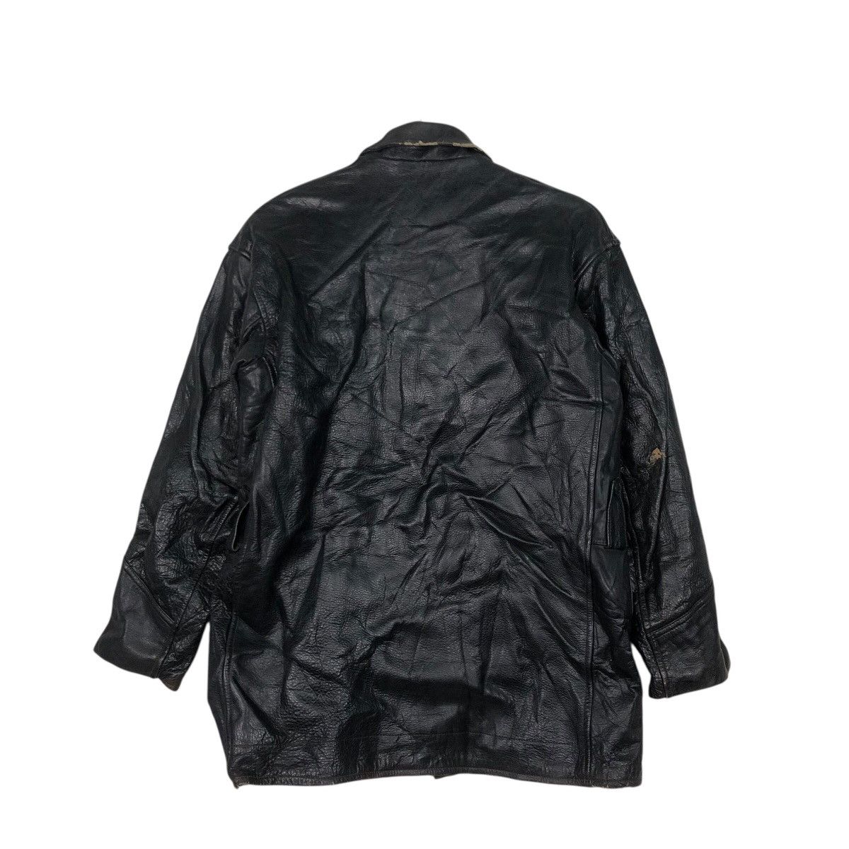Vintage 📌Vintage Leather Jacket Blanket King City Issey Miyake Size US M / EU 48-50 / 2 - 9 Thumbnail