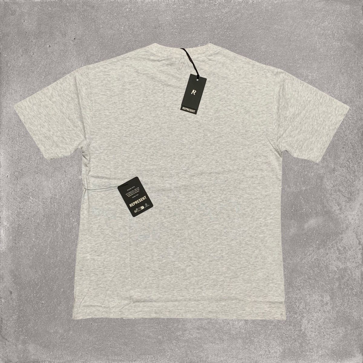 Represent Clo. Represent Small Initial Marl Ice Grey Tee Regular Fit Size US S / EU 44-46 / 1 - 2 Thumbnail