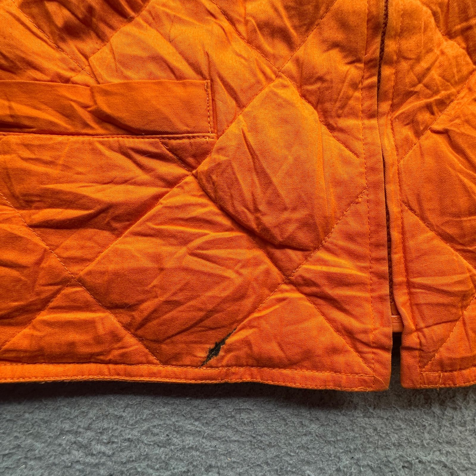 J.Crew VTG J Crew Duck Down Hunting Quilted Vest Mens Large Orange Size US L / EU 52-54 / 3 - 15 Thumbnail