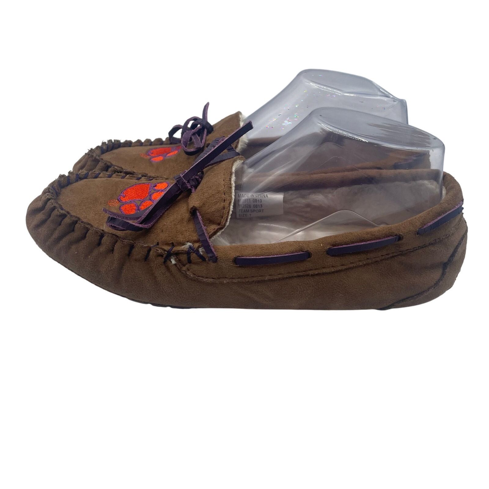 Other Clemson Tigers Campus Cruzers Slippers Brown Faux Fur 7 Size US 7 / IT 37 - 3 Thumbnail