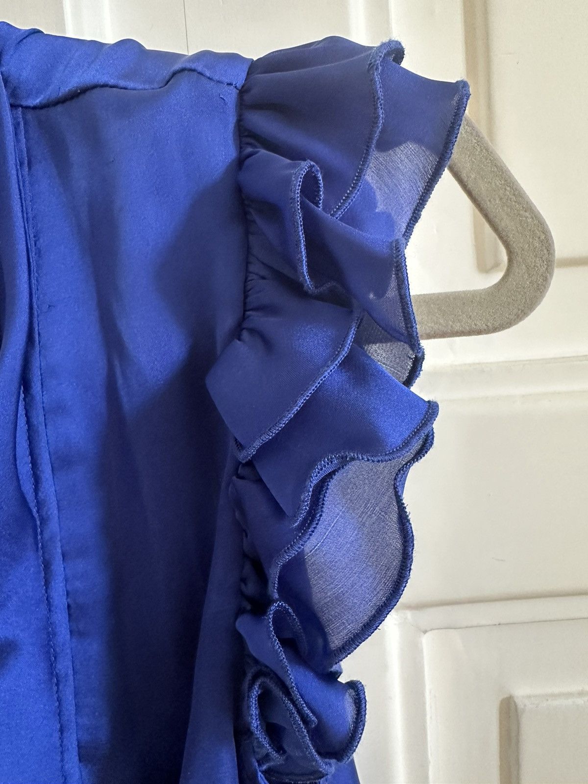 Other Electric blue sleeveless silk top Size S / US 4 / IT 40 - 4 Thumbnail