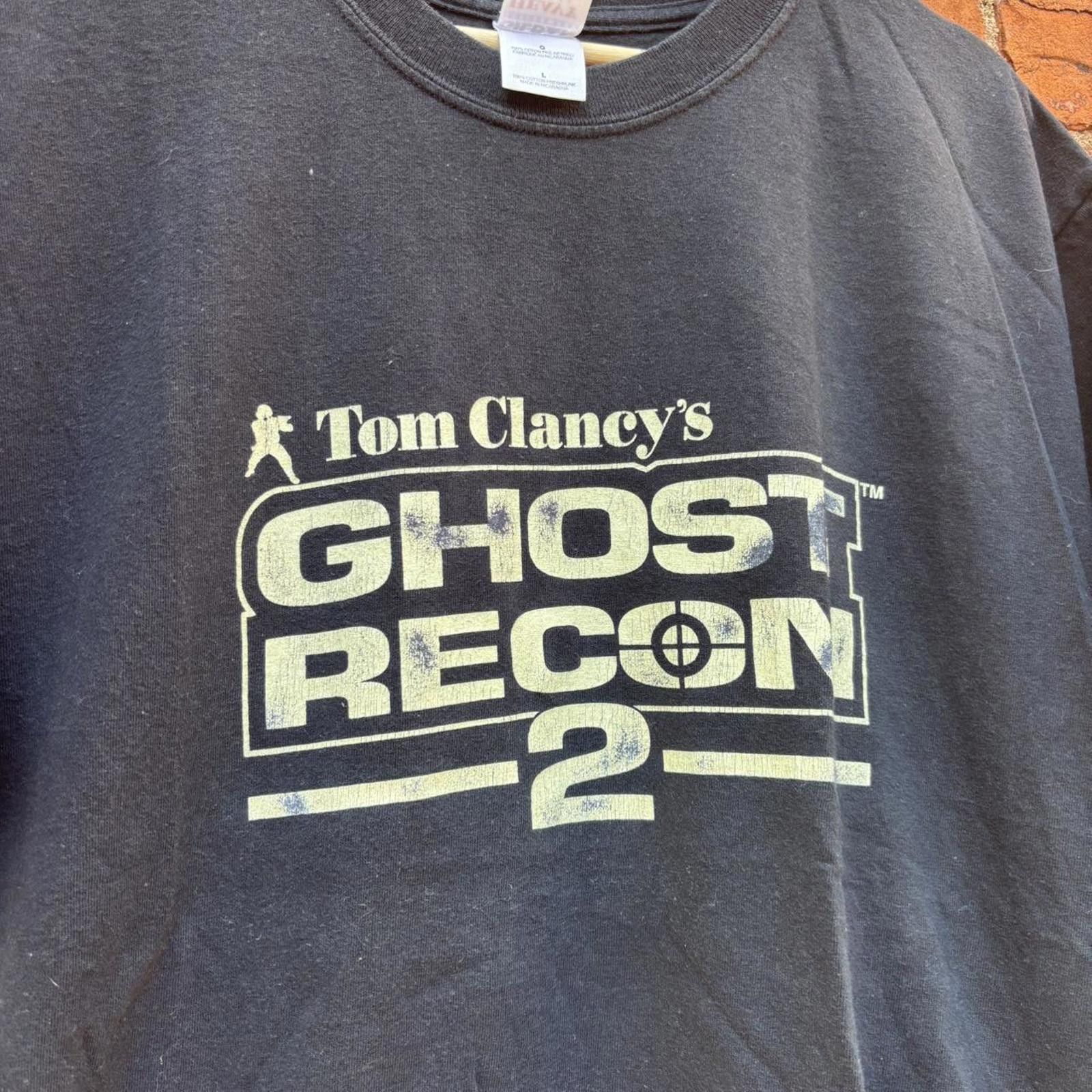 Fruit Of The Loom Vintage tom Clancy’s ghost recon 2 t shirt 00s L Size US L / EU 52-54 / 3 - 3 Thumbnail