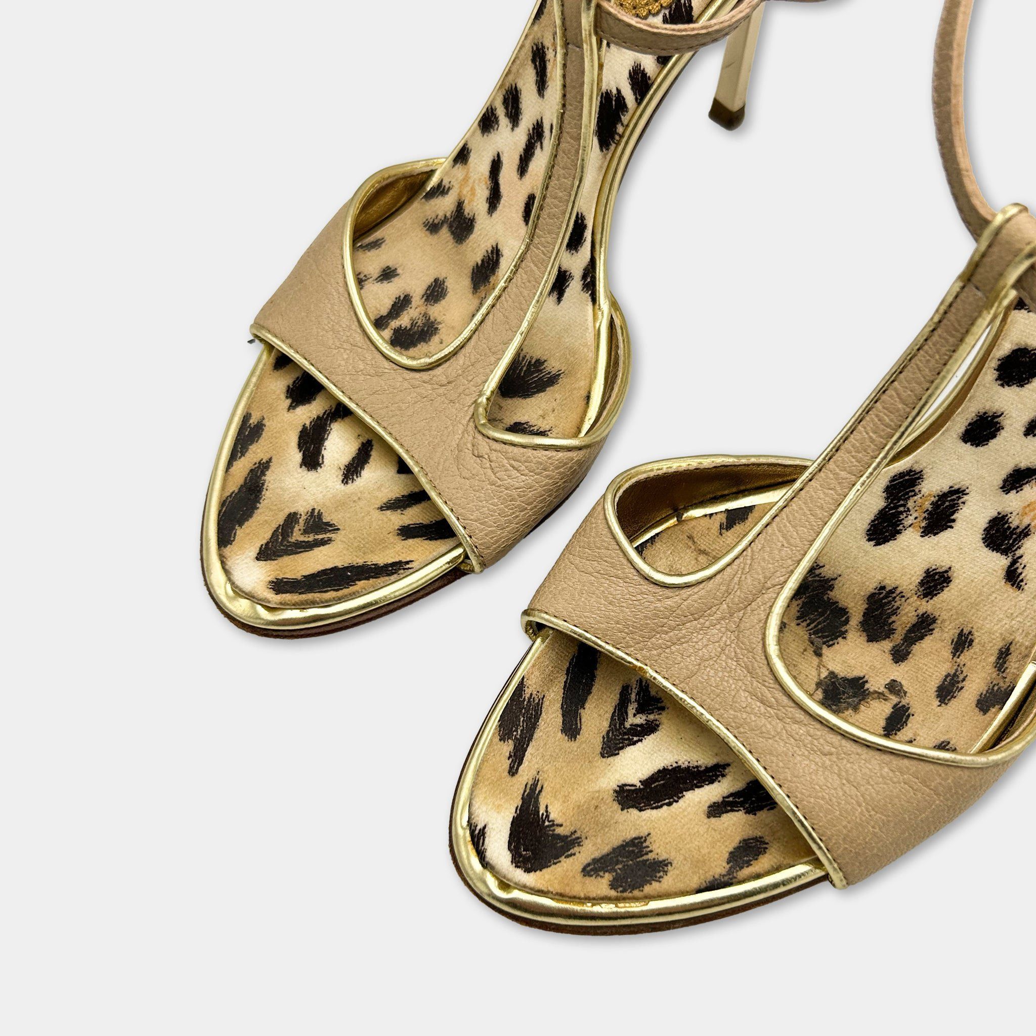 Just Cavalli Just Cavalli Cheetah Print Heels Size US 7 / IT 37 - 3 Thumbnail