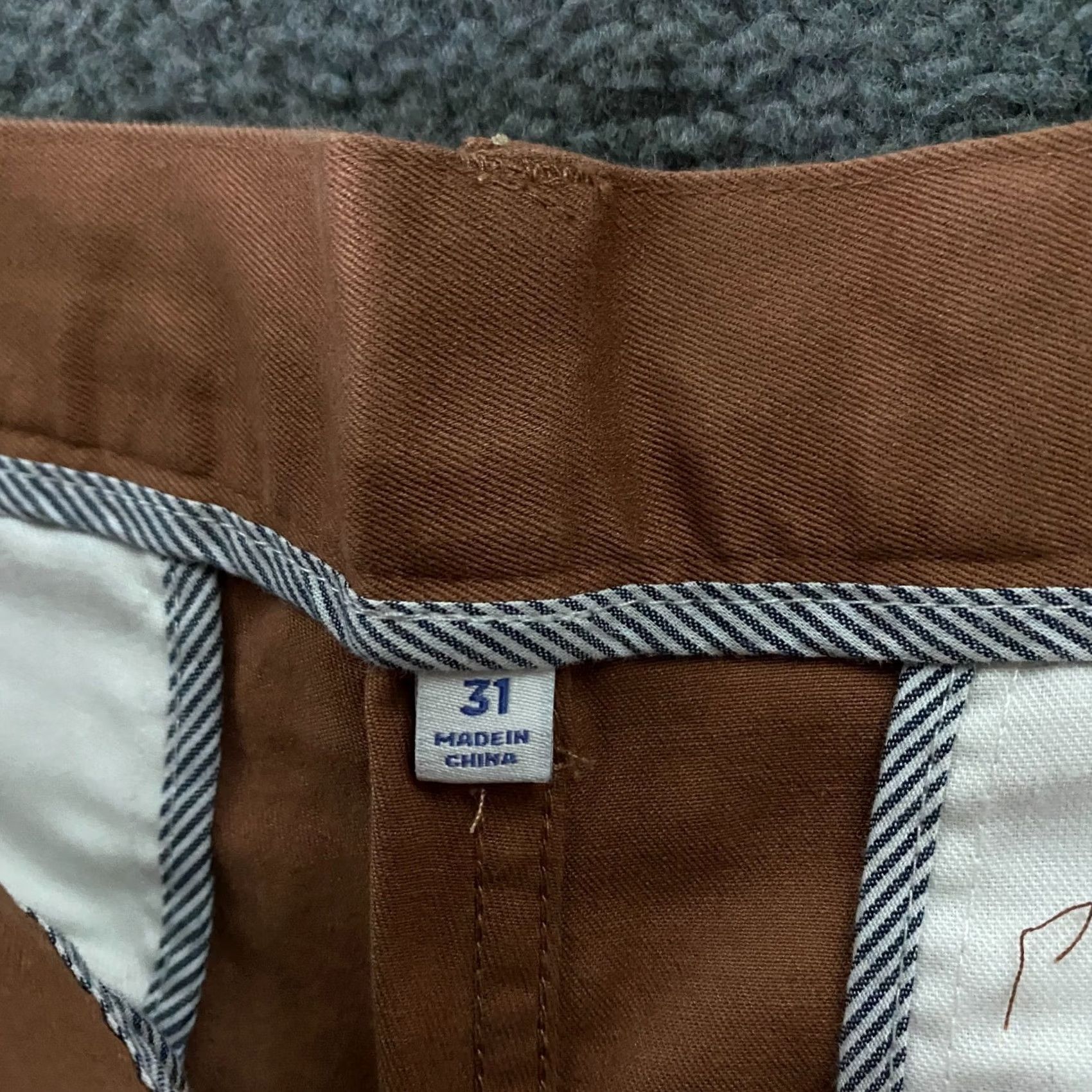 Katin Kraft Pant Chino Stretch Twill Skate Surf Rust Brown Size 31x32 New Mens, Men's — image 4 of 6