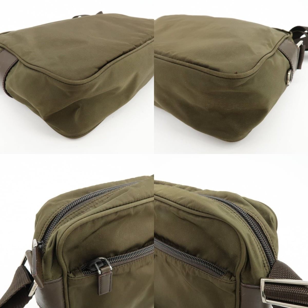 Prada Prada Triangle Logo Nylon Crossbody Bag Green Size ONE SIZE - 5 Thumbnail