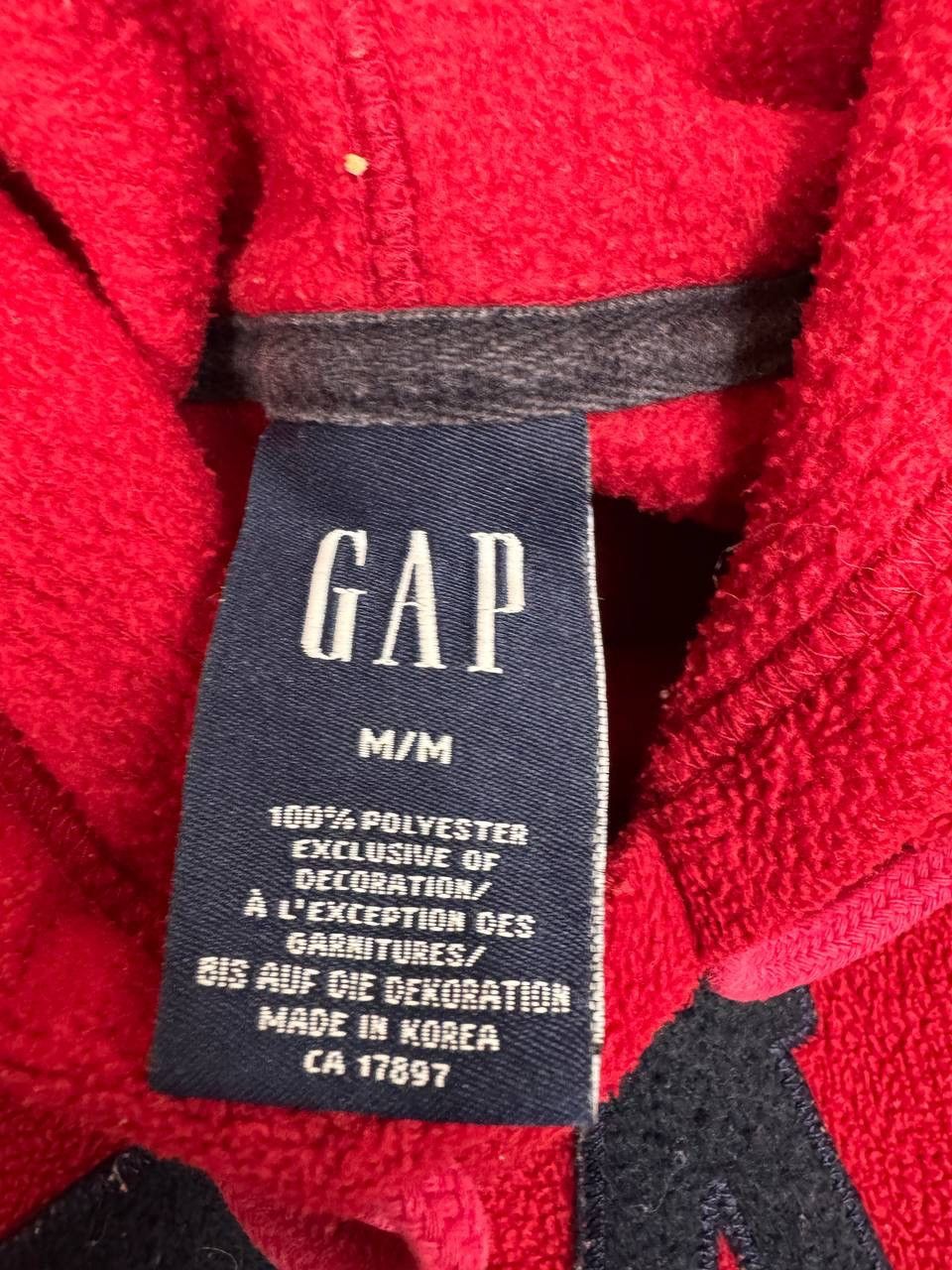 Gap GAP Men's Red Hoodie Size Medium Size US M / EU 48-50 / 2 - 5 Thumbnail