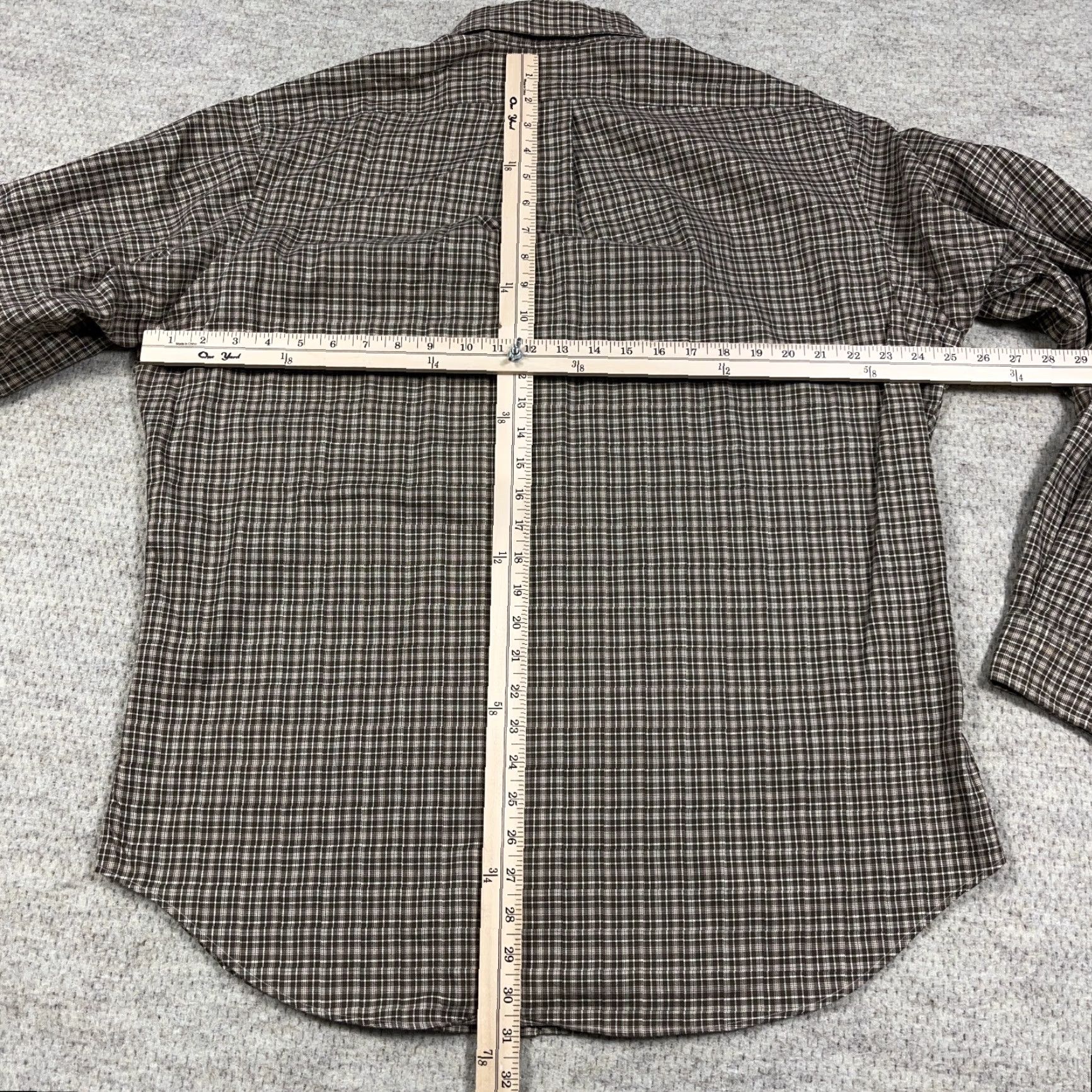 Ralph Lauren Ralph Lauren Shirt Men Large Brown Plaid Button-Up Classic Fit Flannel Adult Regular Size Size US L / EU 52-54 / 3 - 7 Thumbnail