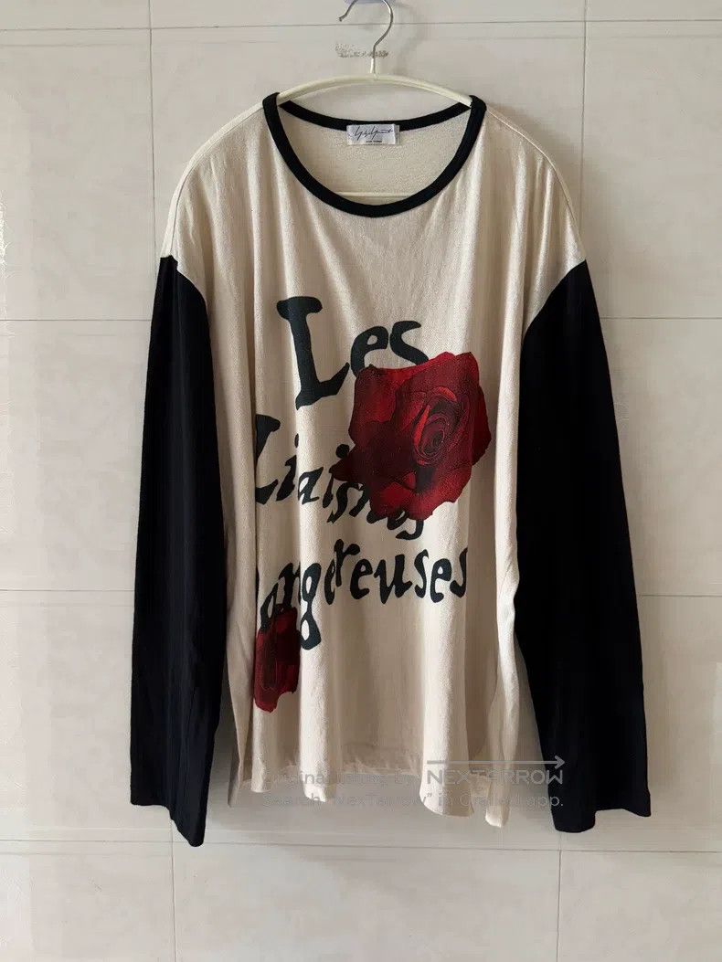 Yohji Yamamoto Yohji Yamamoto Colorblock Rose Print Long Sleeve Size US S / EU 44-46 / 1 - 1 Thumbnail