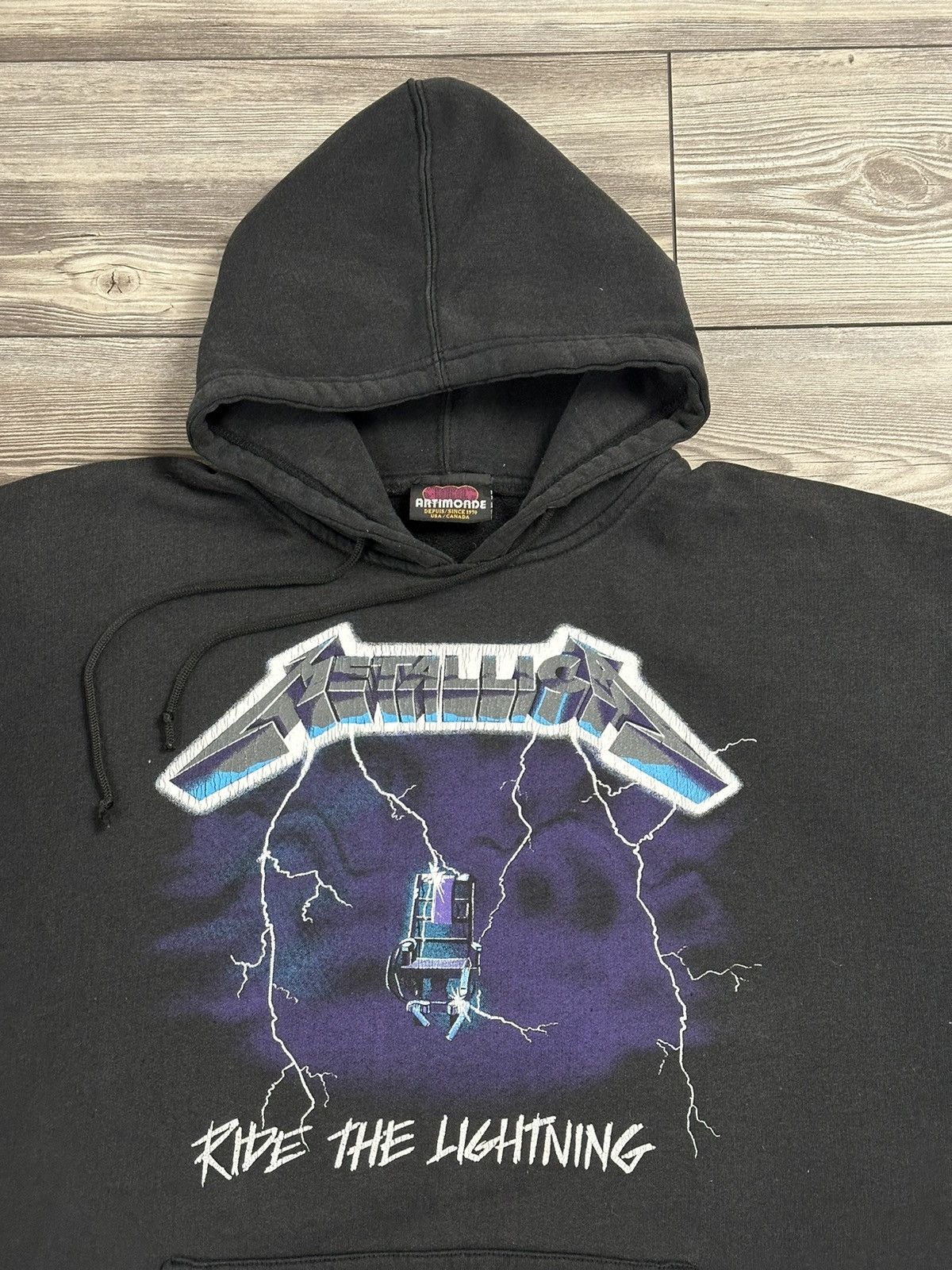 Band Tees Vintage Metallica Ride The Lightning Hoodie Size US XL / EU 56 / 4 - 3 Thumbnail