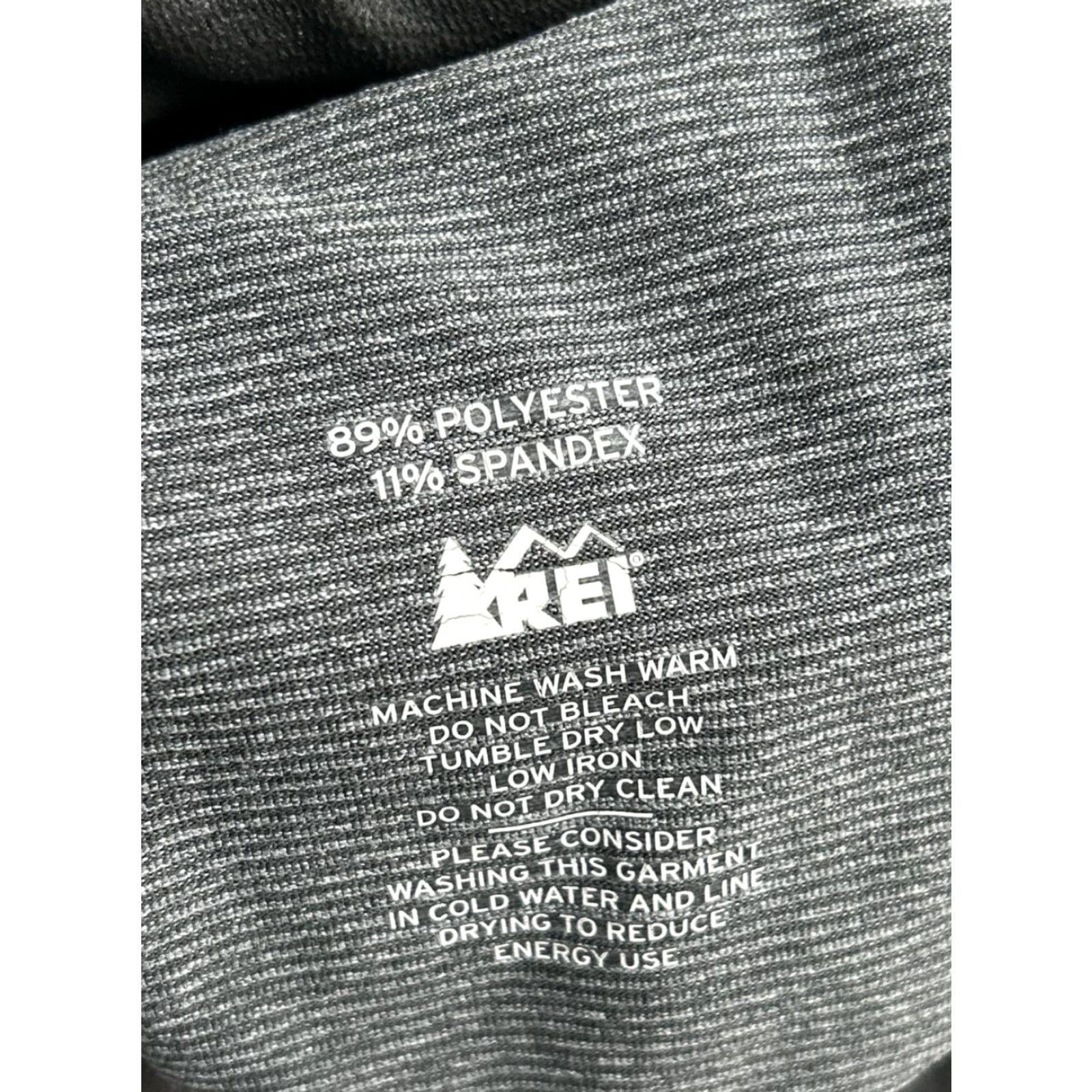 Vintage REI Shirt Mens Large Gray Striped Stretch Logo Mock Neck Half Zip Athletic Top Size US L / EU 52-54 / 3 - 5 Thumbnail