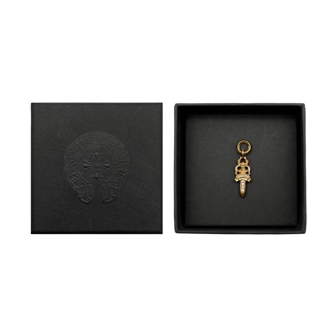 Chrome Hearts Chrome Hearts 22K Gold Diamonds Dagger Pendant Size ONE SIZE - 4 Thumbnail
