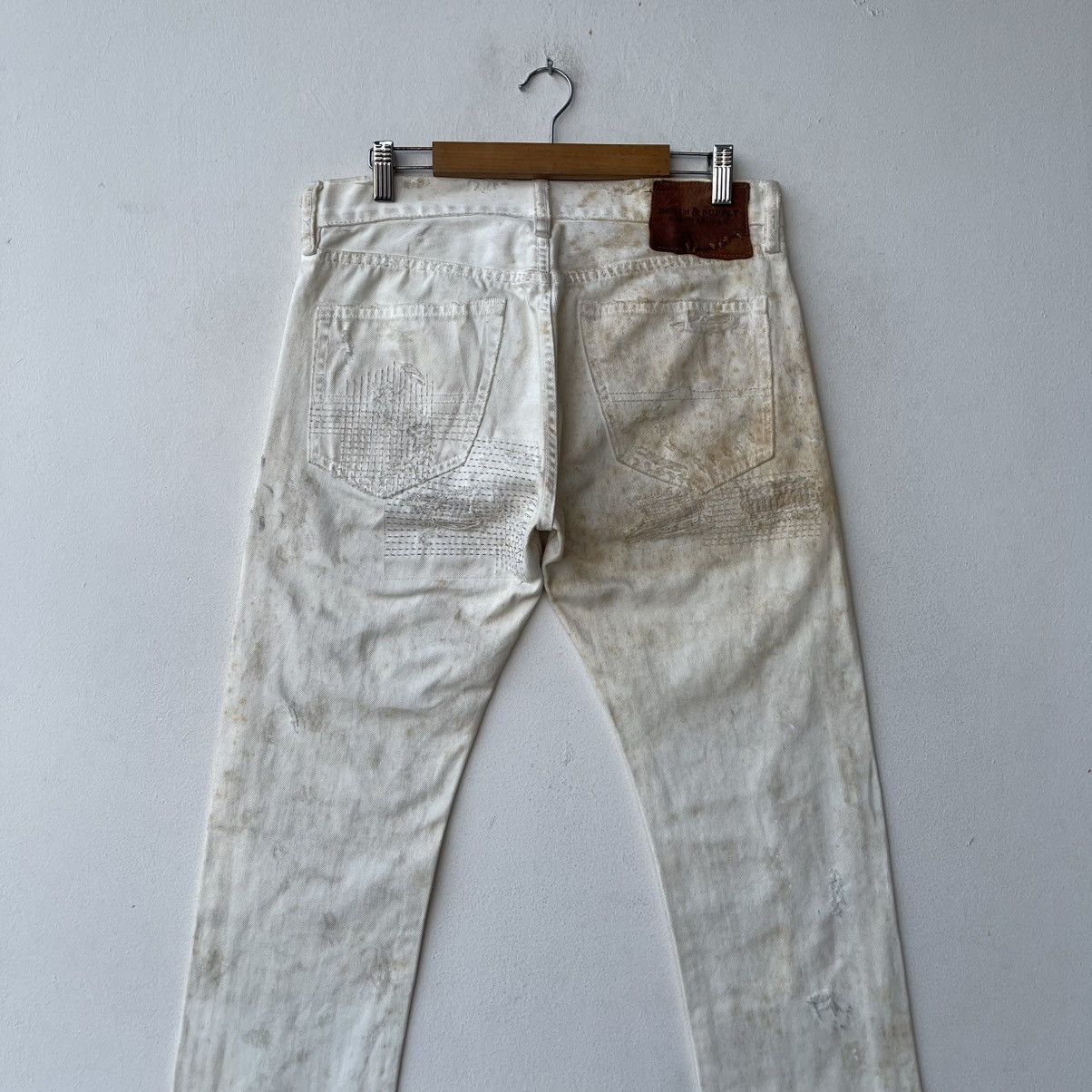 Helmut Lang Denim & Supply Ralph Lauren Boro Sashiko Distressed Denim Size US 32 / EU 48 - 12 Thumbnail
