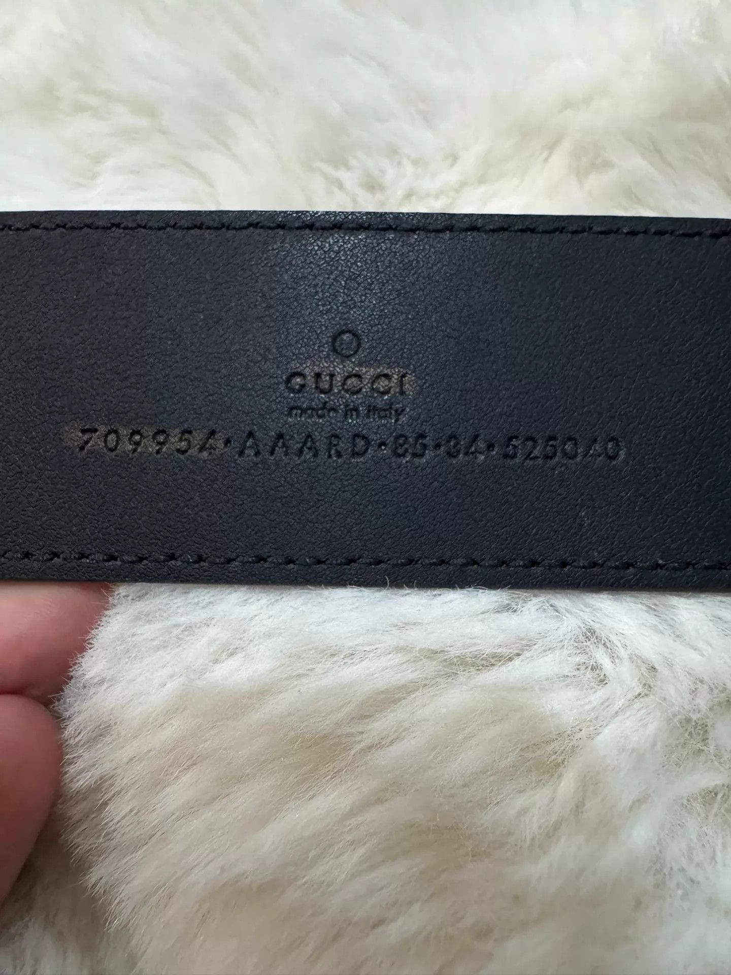 Gucci Gucci GG Buckle Black White Polka Dot Belt 85 NWT Size ONE SIZE - 5 Thumbnail
