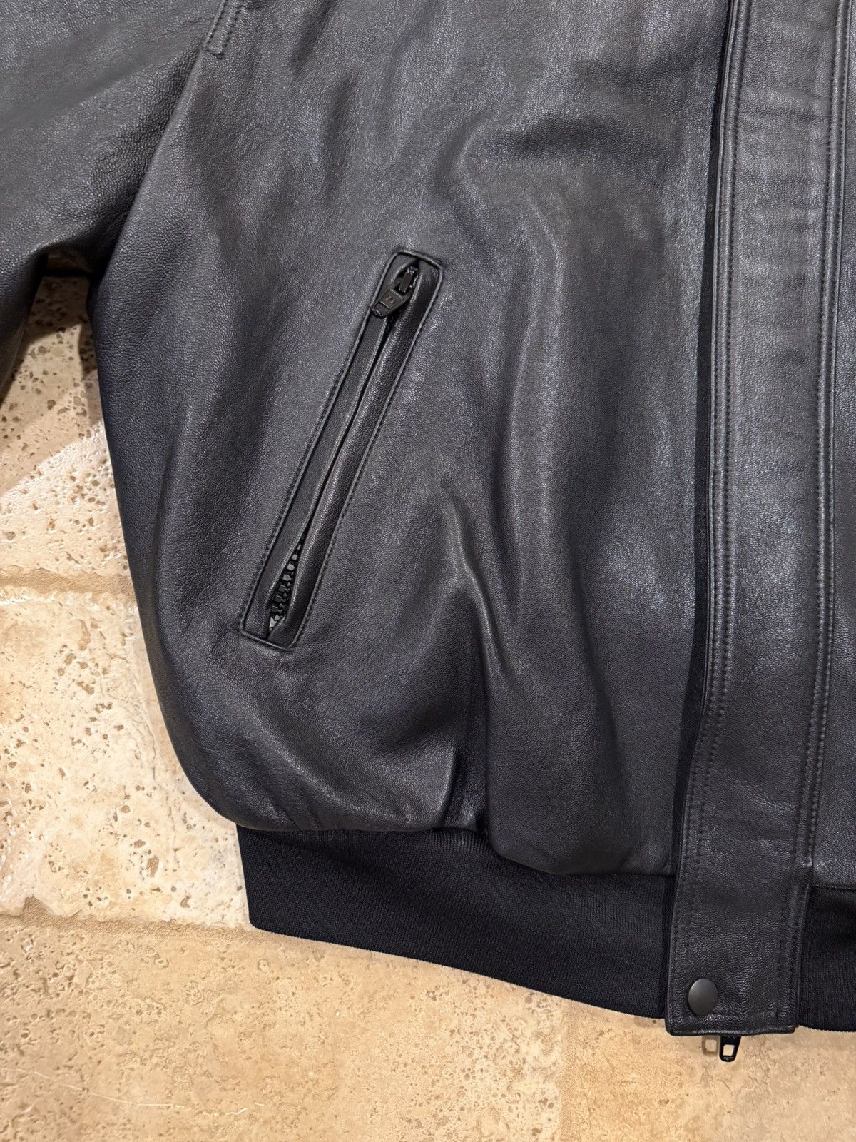 Balenciaga Balenciaga Demna Sport B Taxi Blouson Leather Bomber Jacket Size US XS / EU 42 / 0 - 6 Thumbnail