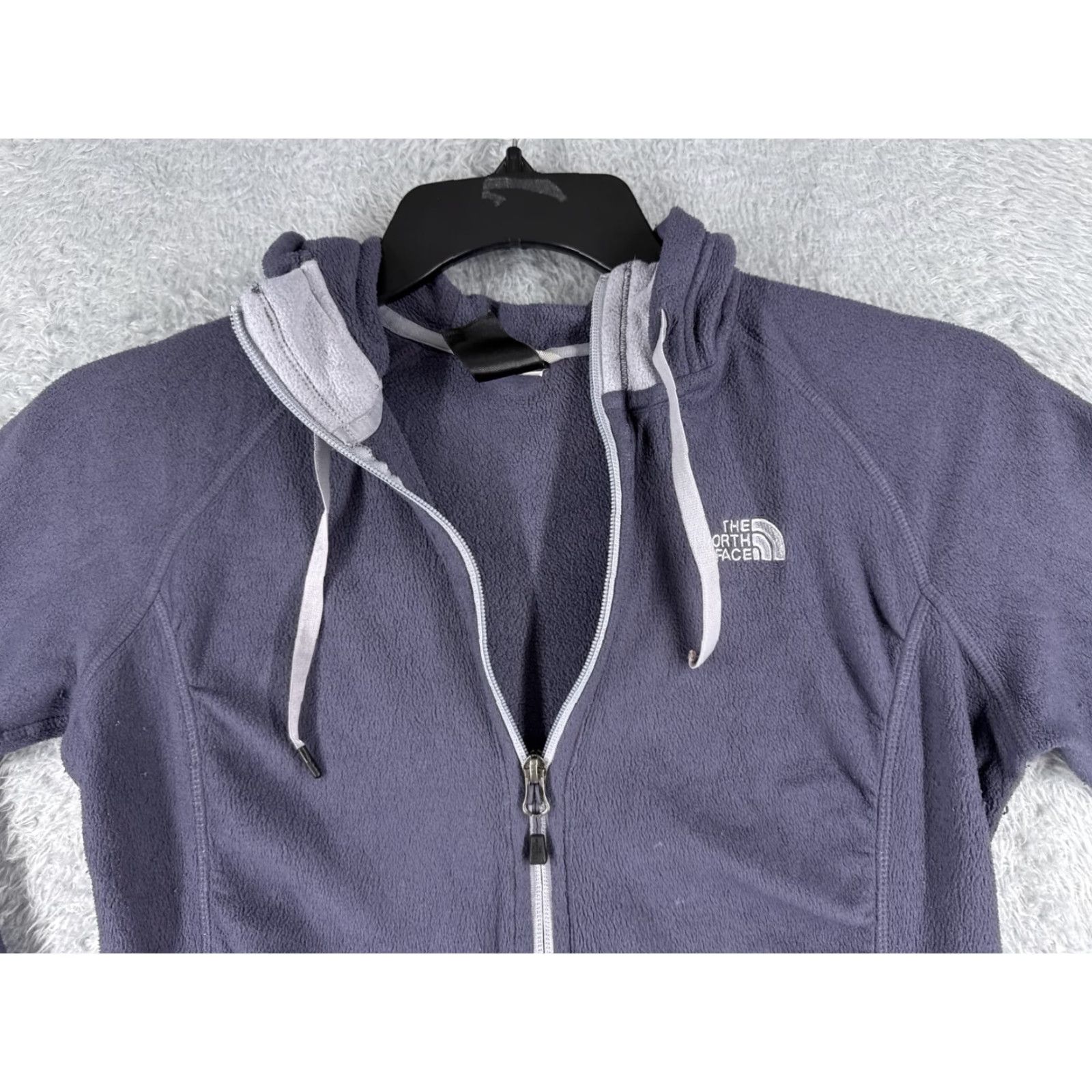 The North Face The North Face Jacket Small Purple Full Zip Hooded Fleece Polyester Womens Size S / US 4 / IT 40 - 4 Thumbnail