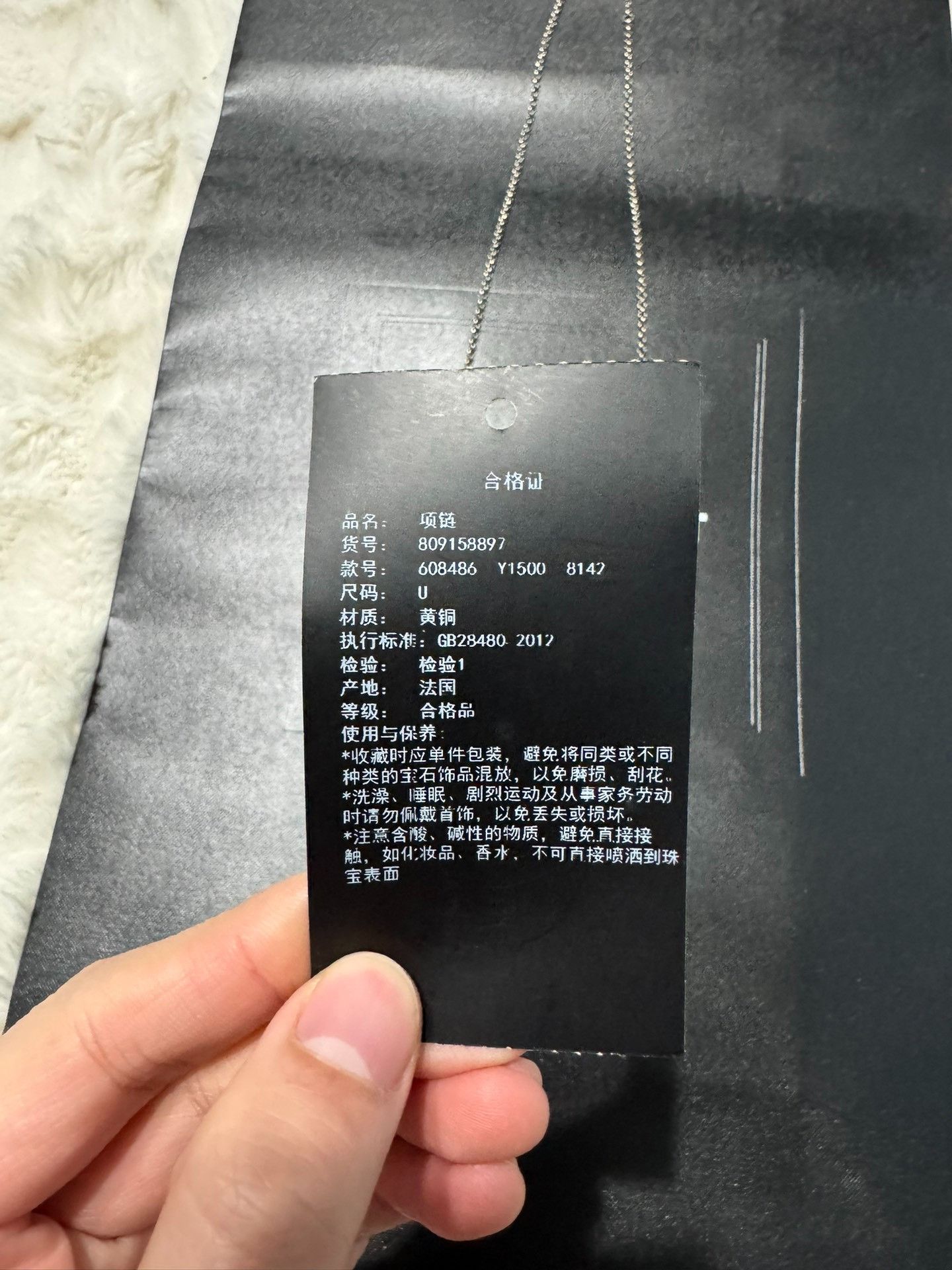 Saint Laurent Paris Saint laurent Mingzu Wind Heavy Industry Necklace 2501-Next Size ONE SIZE - 4 Thumbnail