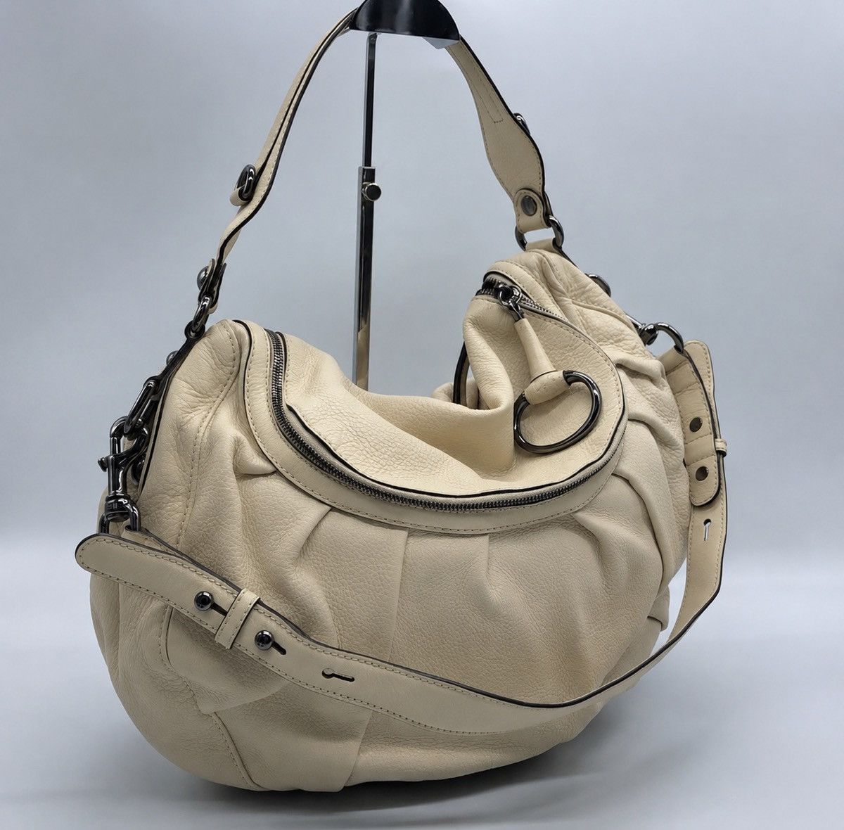 Gucci Gucci ivory leather icon hobo bag cream Size ONE SIZE - 1 Thumbnail
