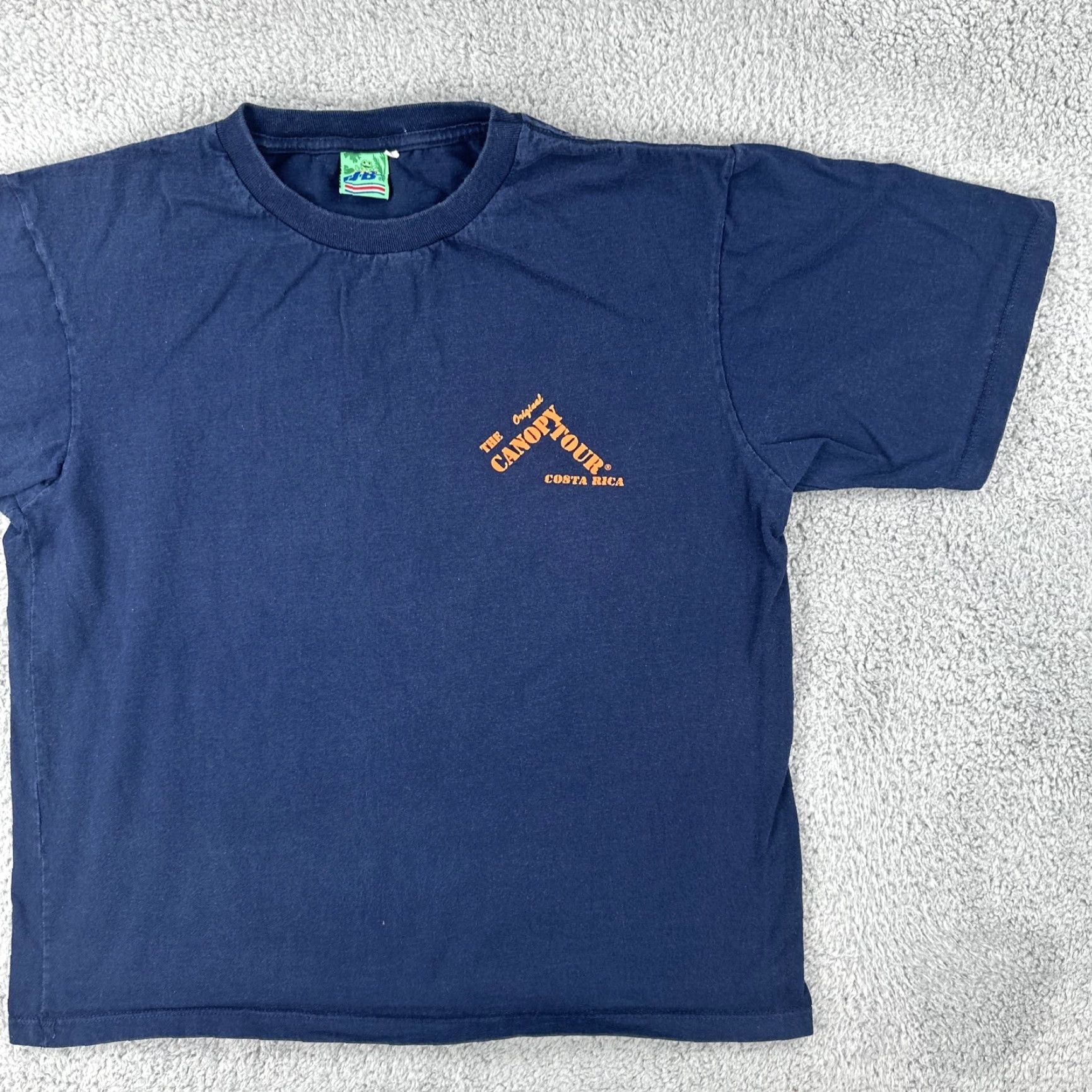 Vintage VINTAGE J.B. T Shirt 90s Costa Rica Canopy Tour Blue Mens L Graphic Tee Size US L / EU 52-54 / 3 - 3 Thumbnail
