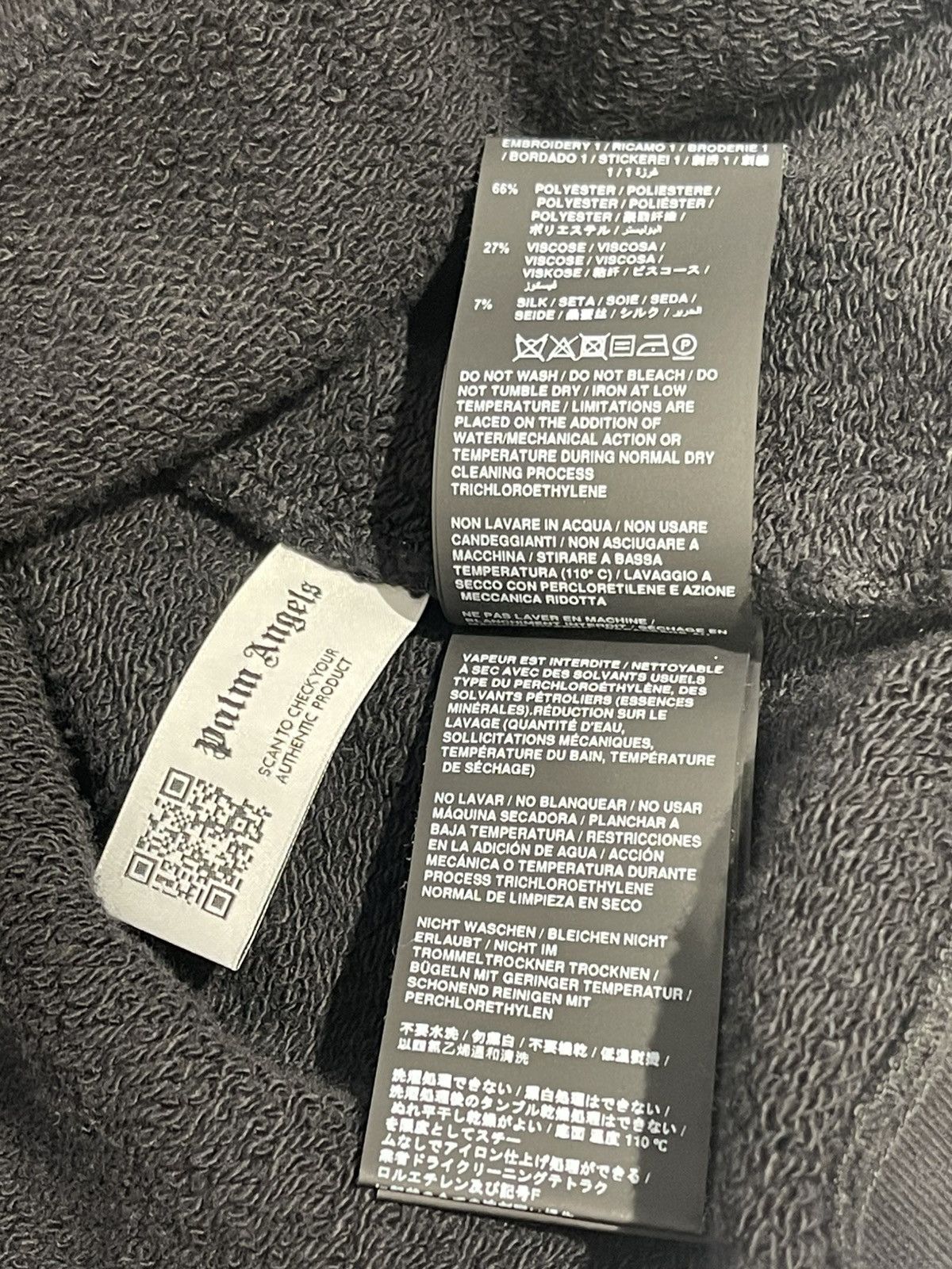Palm Angels Palm Angels Orange Script Logo Popover Hoodie Blacm Size US L / EU 52-54 / 3 - 9 Thumbnail