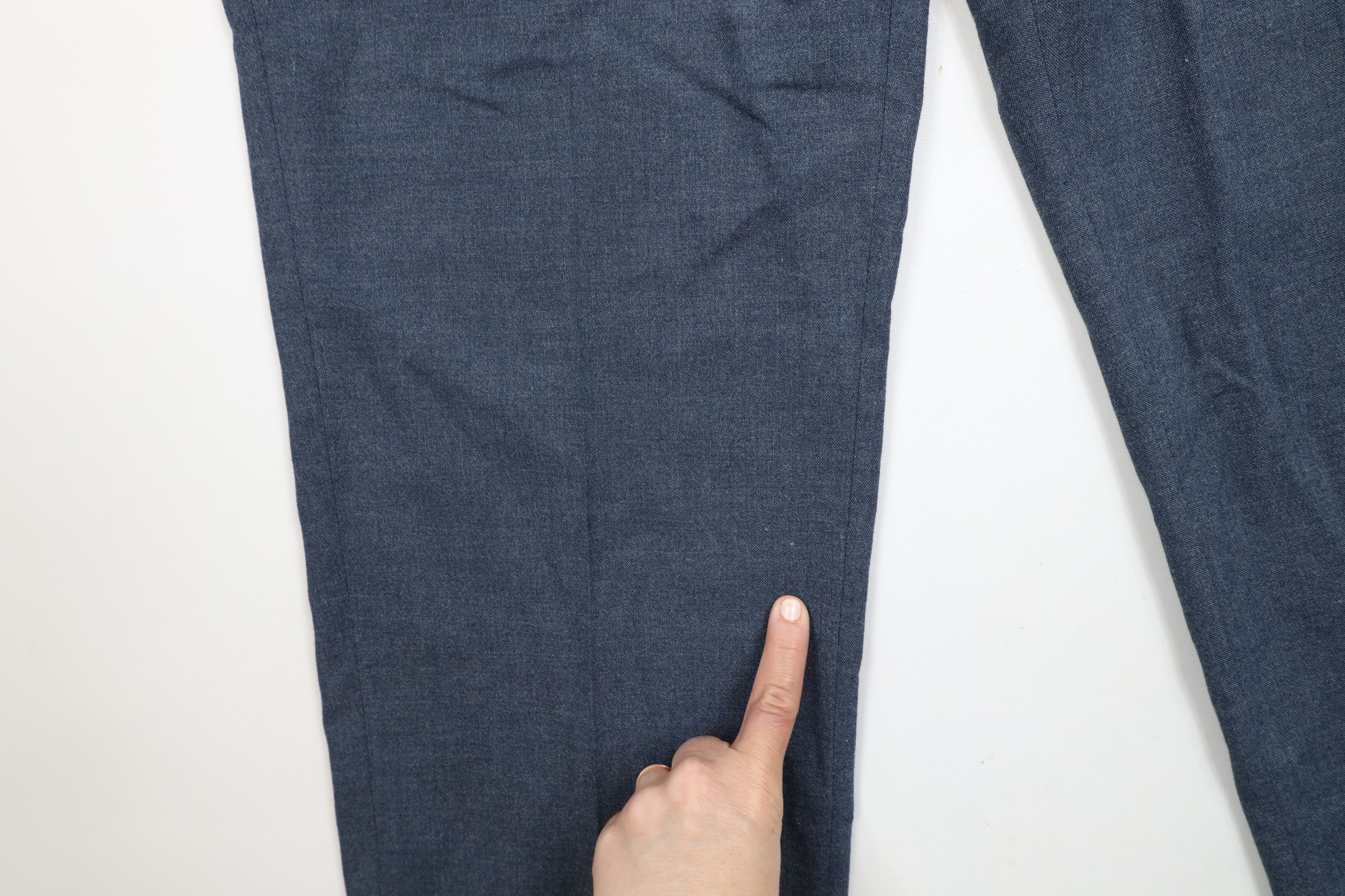 Vintage Vintage 90s Streetwear Flared Wide Leg Chino Pants Blue Size US 36 / EU 52 - 5 Thumbnail