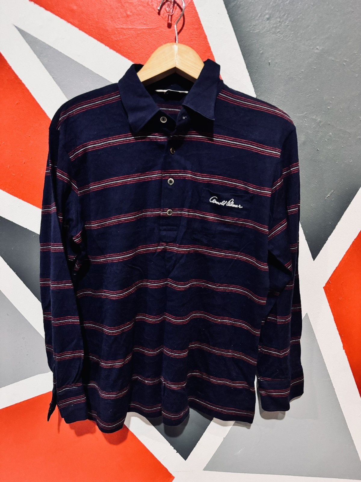 Japanese Brand Arnold Palmer Renown Longsleeve Polo Tee Size US L / EU 52-54 / 3 - 1 Thumbnail