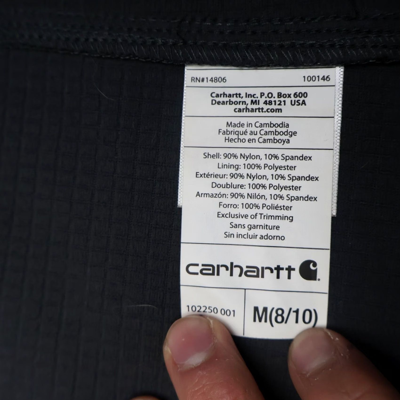Carhartt Carhartt Jacket Women M Black Denwood Stretch Softshell 102250 Logo Embroidered Full Zip Mid-Length Outdoor Workwear Casual Modern Size M / US 6-8 / IT 42-44 - 7 Thumbnail