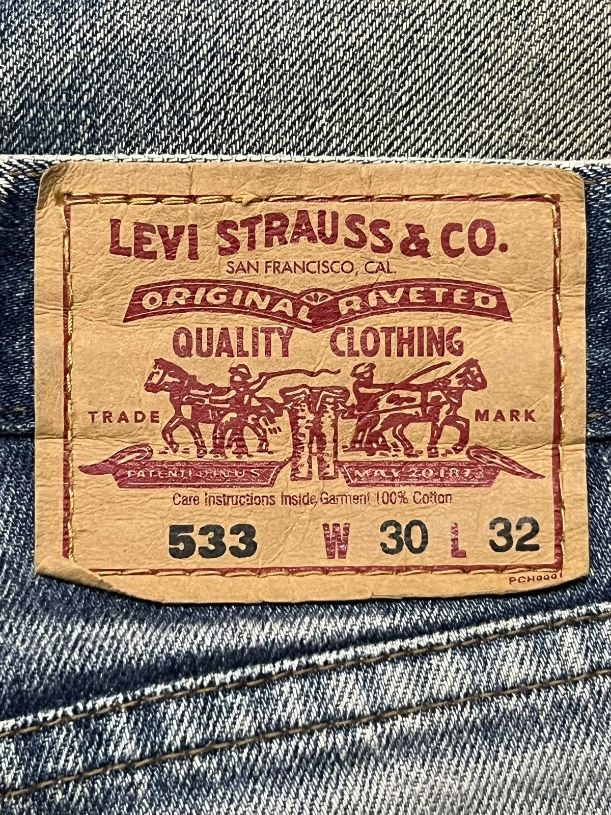 Levi's Vintage Y2K Levi’s 533 - Faded Mud Wash, Distressed Denim Size US 30 / EU 46 - 13 Thumbnail