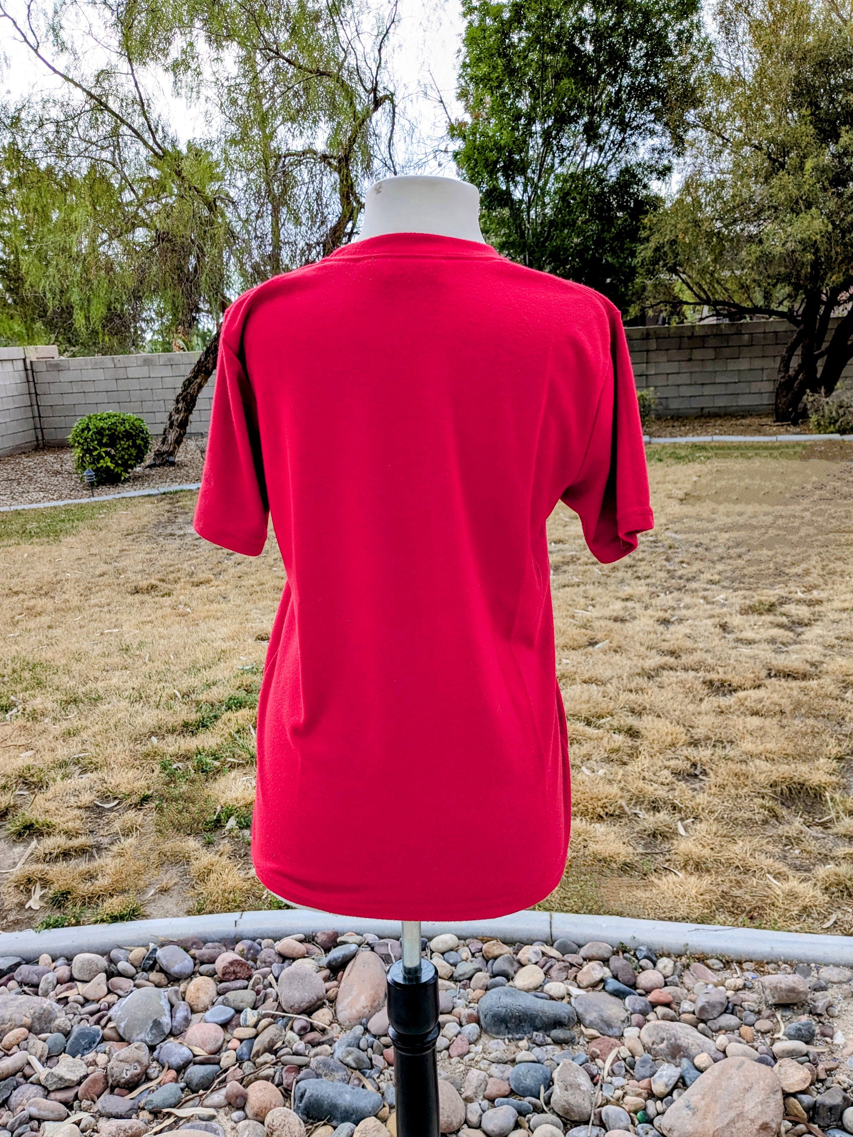 Designer Travel Smith Logo Womens CoolMax Red S/S Shirt USA-Made Top Size S / US 4 / IT 40 - 4 Thumbnail