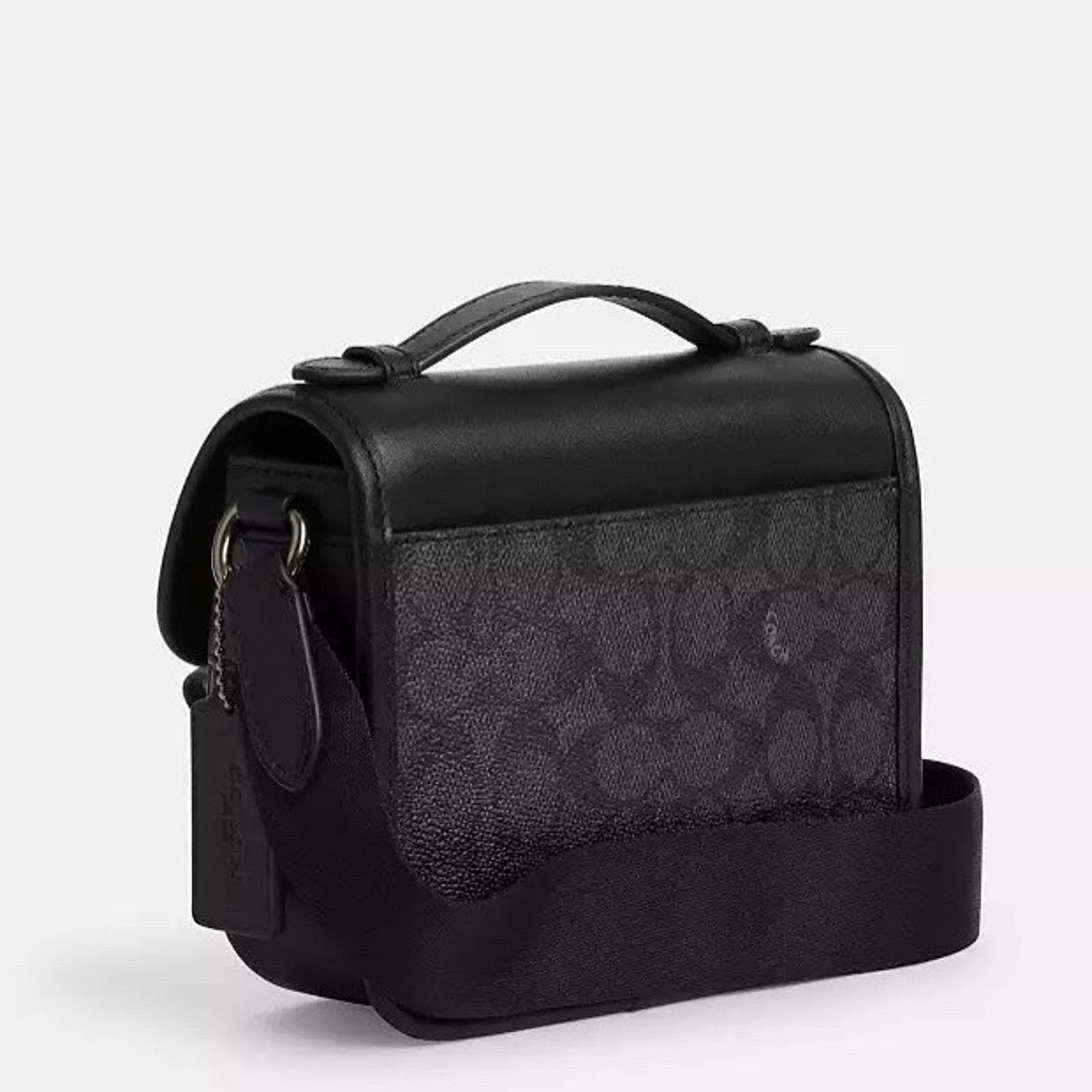 Coach NWT COACH Racer Crossbody Bag Gunmetal/Charcoal/Black CBQ13 Size ONE SIZE - 8 Thumbnail