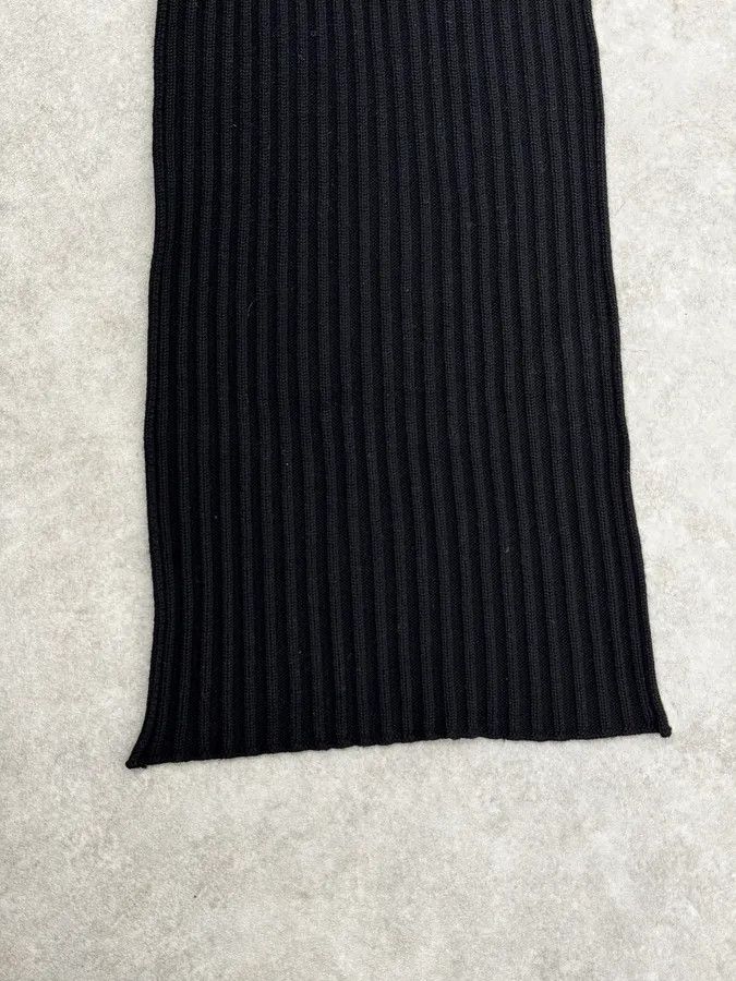 Dolce & Gabbana 1990s Dolce & Gabbana Black Wool Scarf Size ONE SIZE - 5 Thumbnail