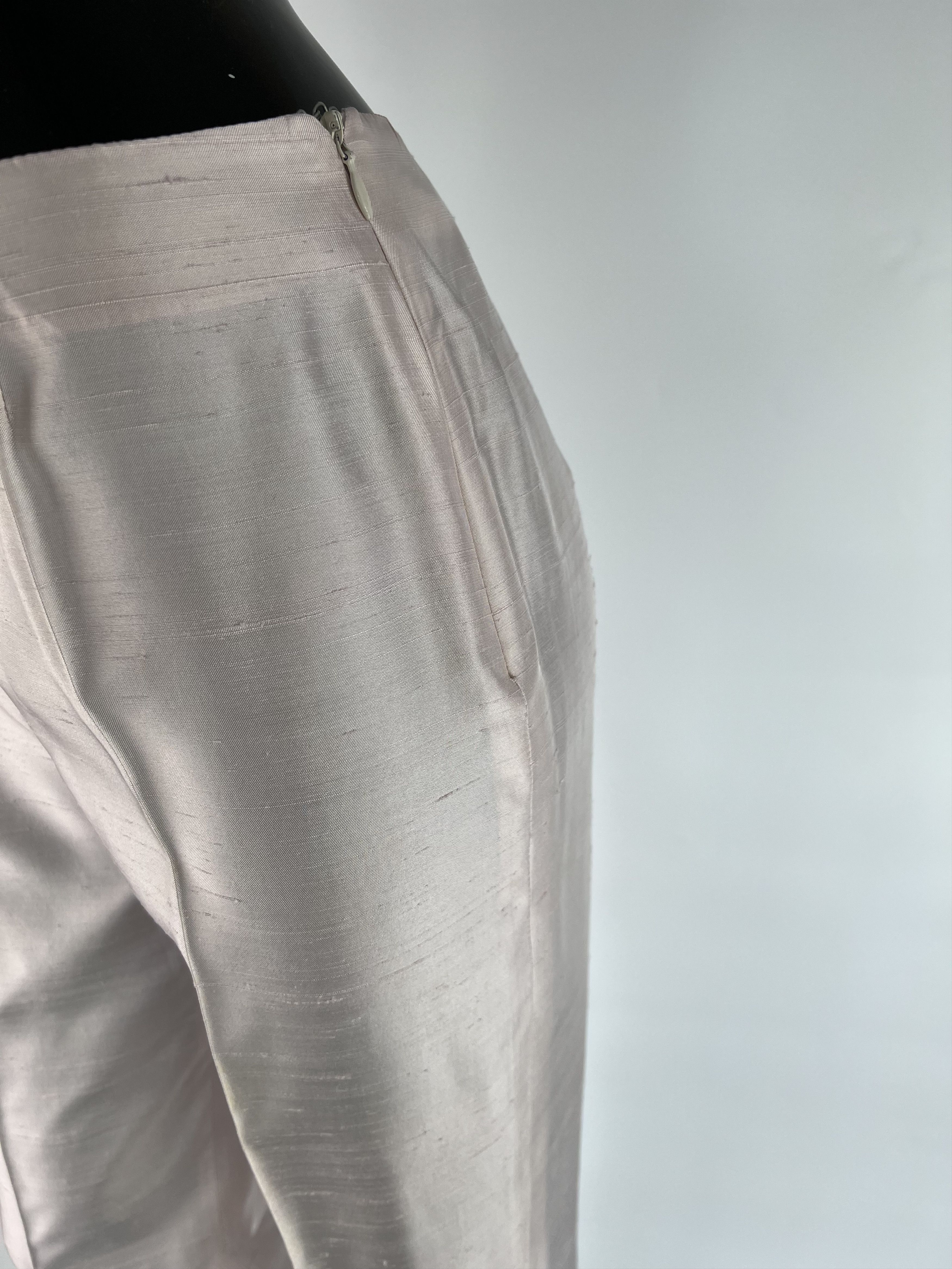 Max Mara Max Mara Light Pink Acetate Silk Pants IT40 UK8 US6 Size 28" / US 6 / IT 42 - 5 Thumbnail