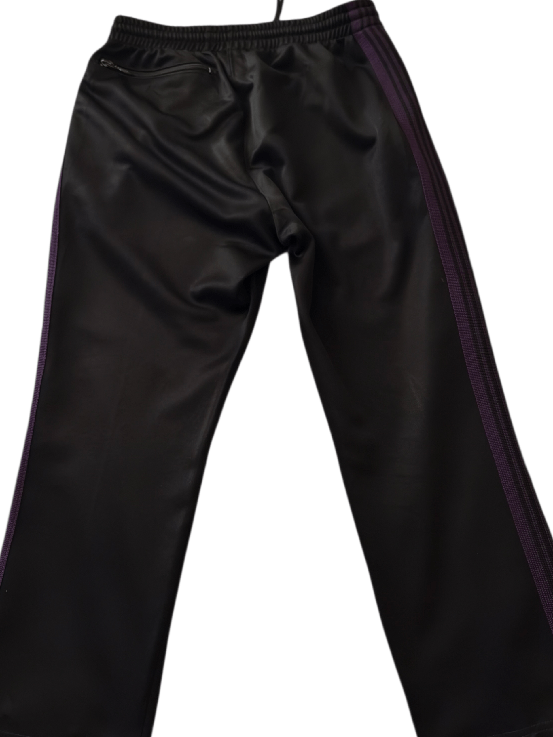 Needles Needles Poly Smooth Track Pants - Black/Purple 🦋 Size US 28 / EU 44 - 4 Thumbnail