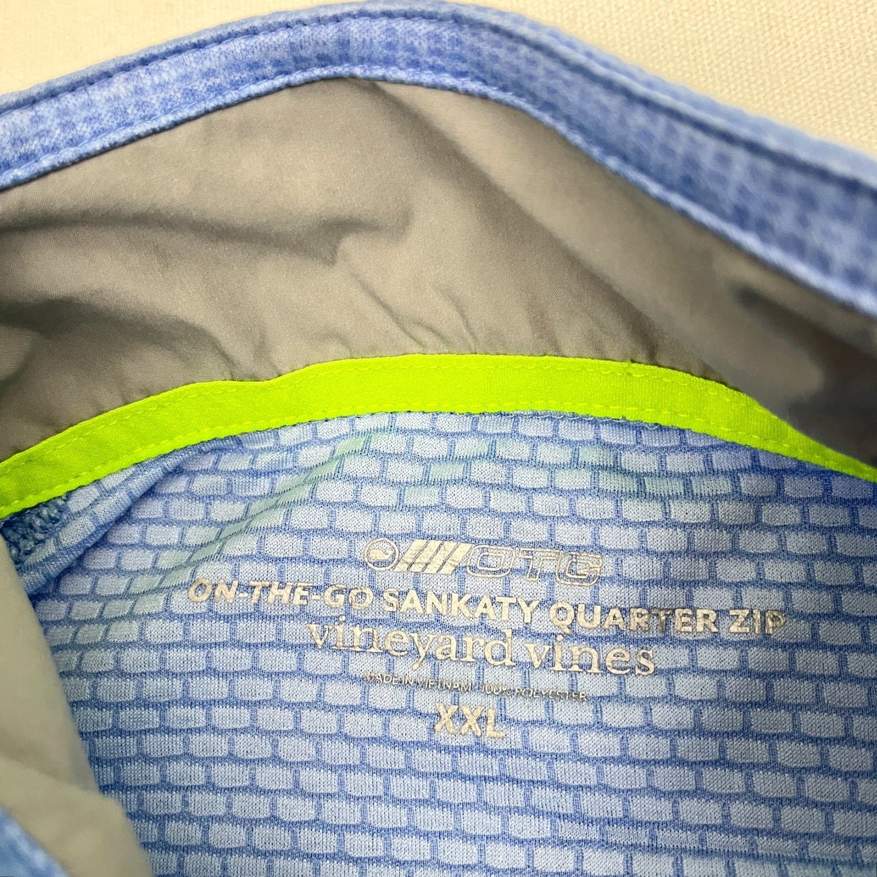 Vineyard Vines Vineyard Vines OTG On The Go Sankaty Performance Pullover Mens 2XL XXL Blue Golf Jacket Size US XXL / EU 58 / 5 - 4 Thumbnail