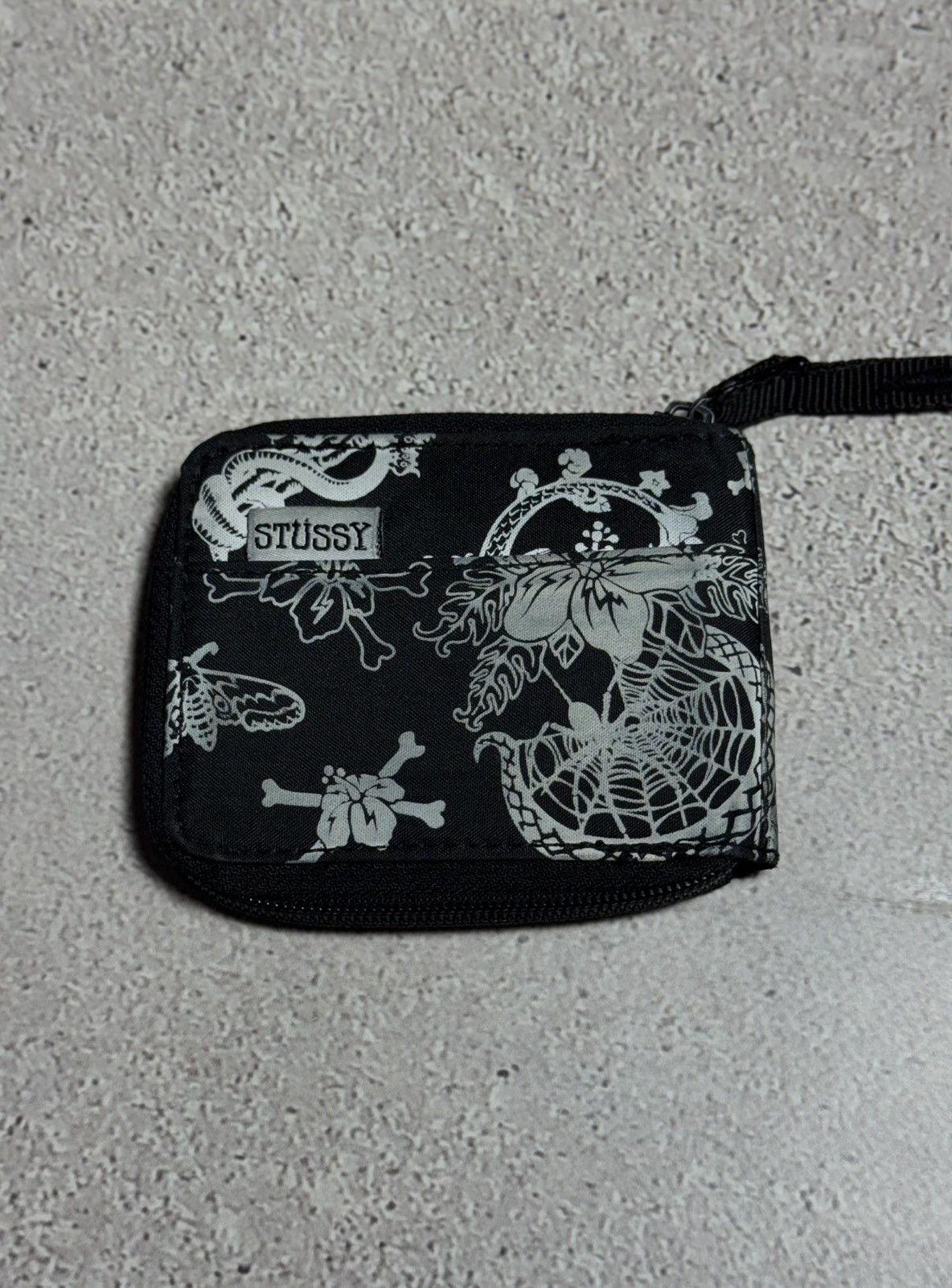 stussy × porter wallet 黒 Porter × Stussy Stüssy x Porter Zip Wallet | Grailed
