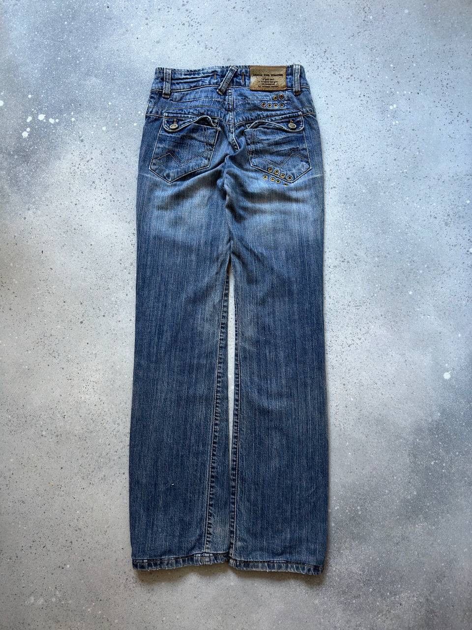 Hysteric Glamour × Japanese Brand Amazing Japanese Washed Flared Jeans (Cobain Style) Size 25" / US 0 / IT 36 - 2 Thumbnail