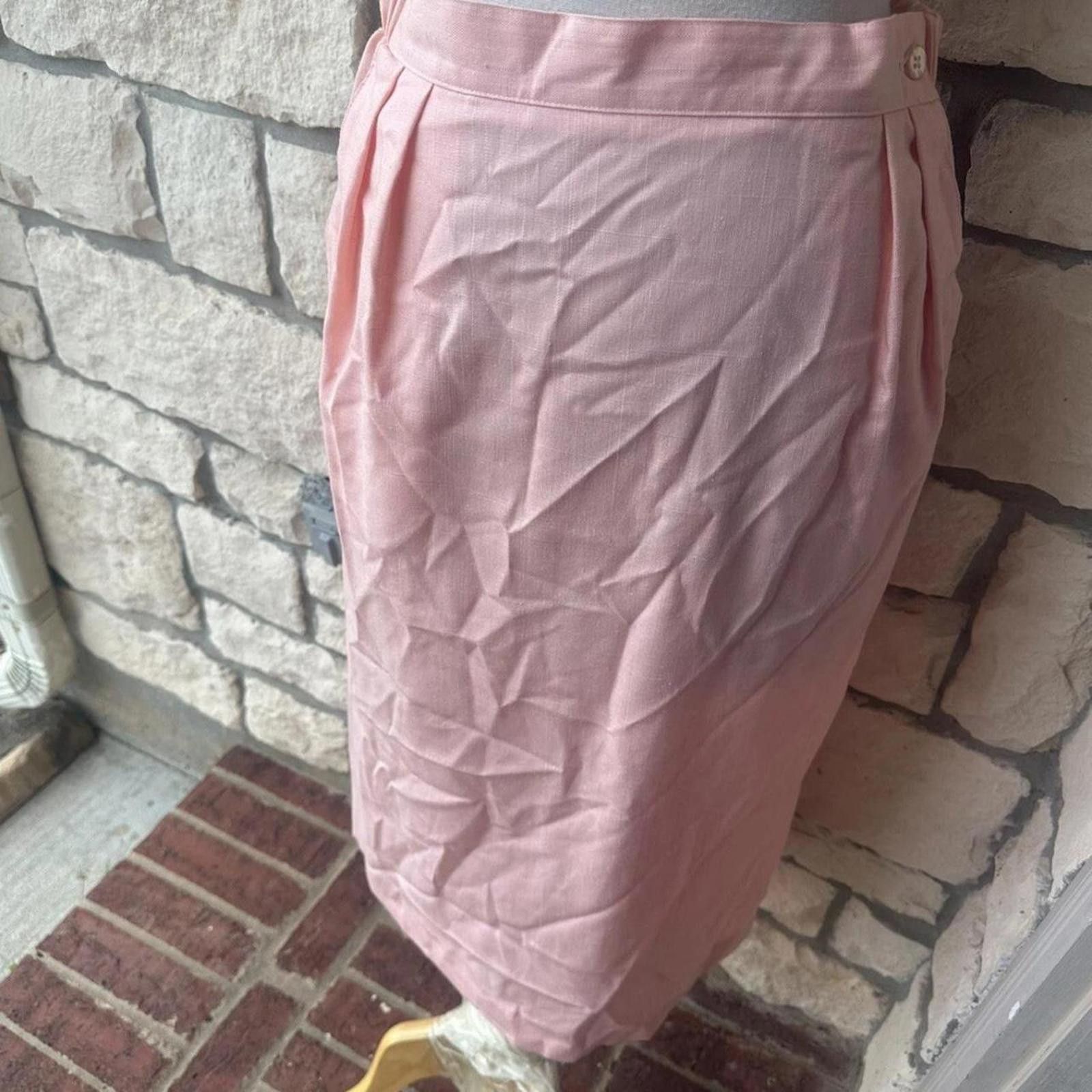 Other ilgwu Wyndham 3 piece skirt suit Salmon Pink vintage 8/10? Size M / US 6-8 / IT 42-44 - 7 Thumbnail