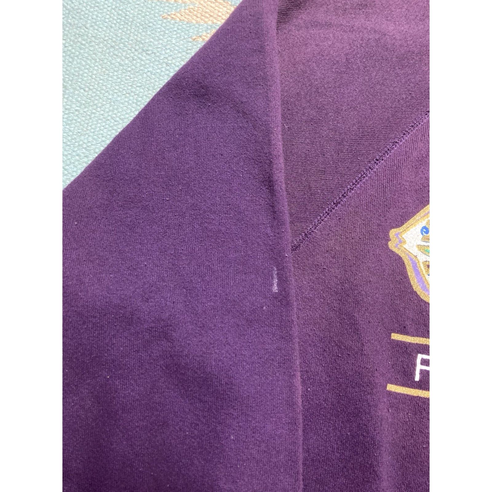 Vintage VINTAGE Florida fish aztec purple USA adult Large crewneck sweatshirt Shirt Mens History? Size US L / EU 52-54 / 3 - 3 Thumbnail