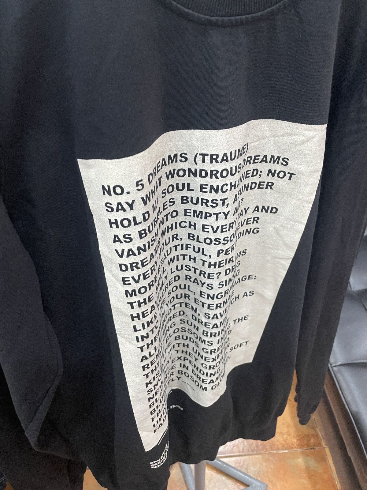 Rick Owens Drkshdw Long Sleeve Poem Print Level Sweatshirt Size US XL / EU 56 / 4 - 10 Thumbnail